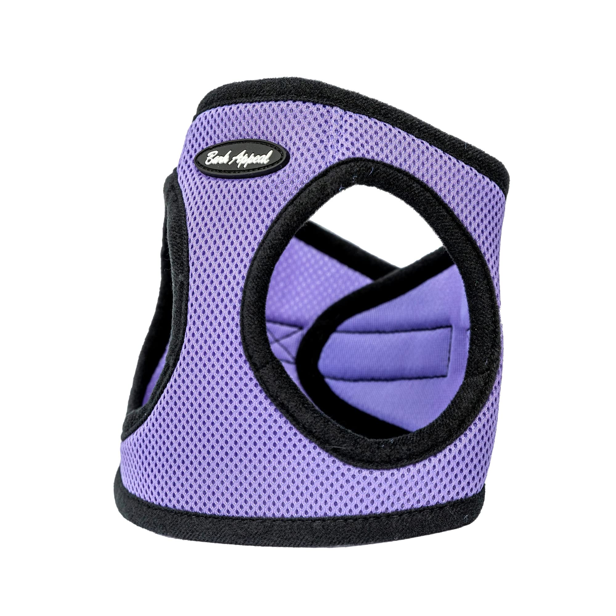 Bark Appeal Step-In Dog Harness, Mesh Step In Dog Vest Harness For Small & Medium Dogs, Non-Choking With Adjustable Heavy-Duty Buckle For Safe, Secure Fit - (Medium, Lavender)