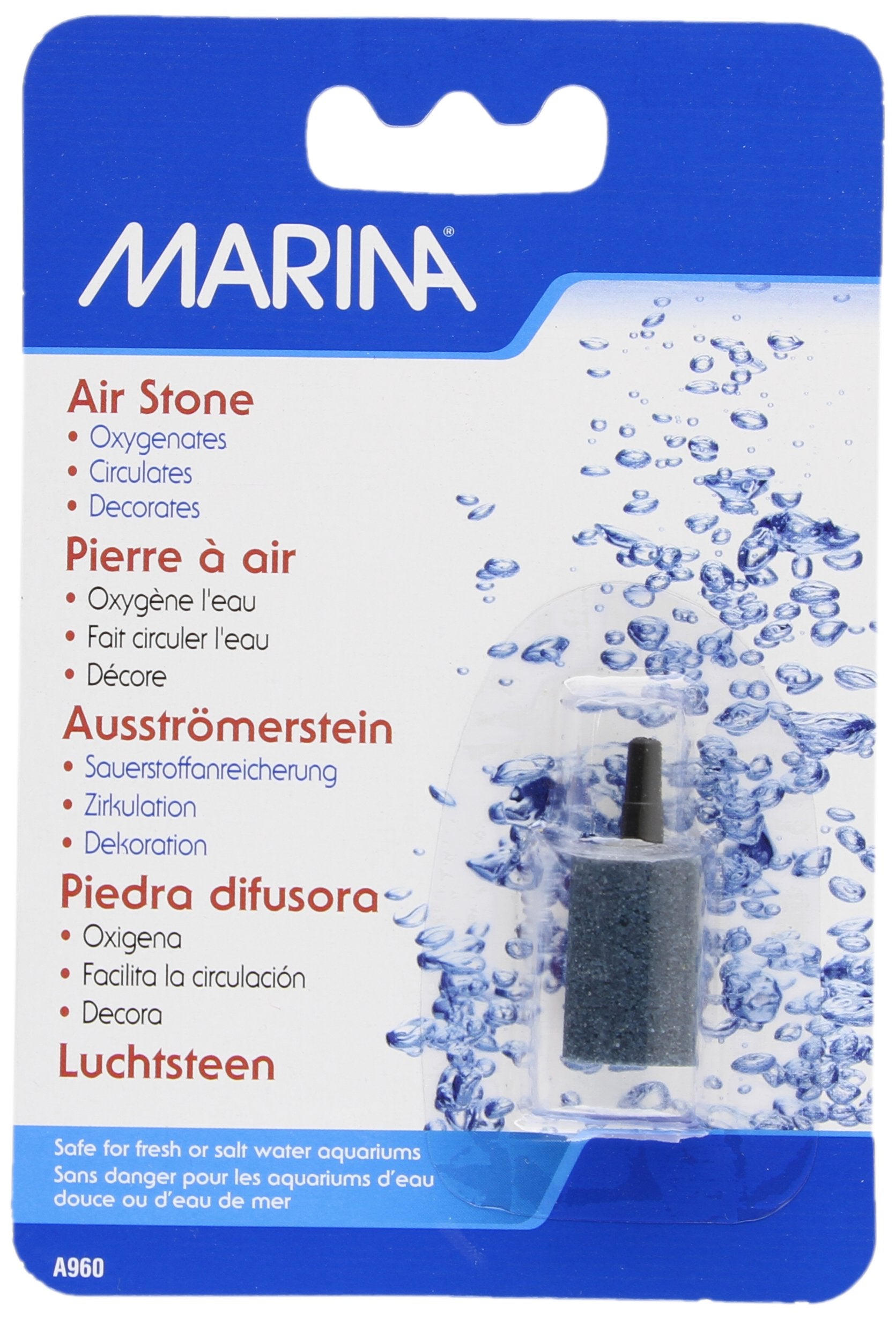 Marina Air Stone Aquarium Decor, Cylinder, 1-1/2-Inch