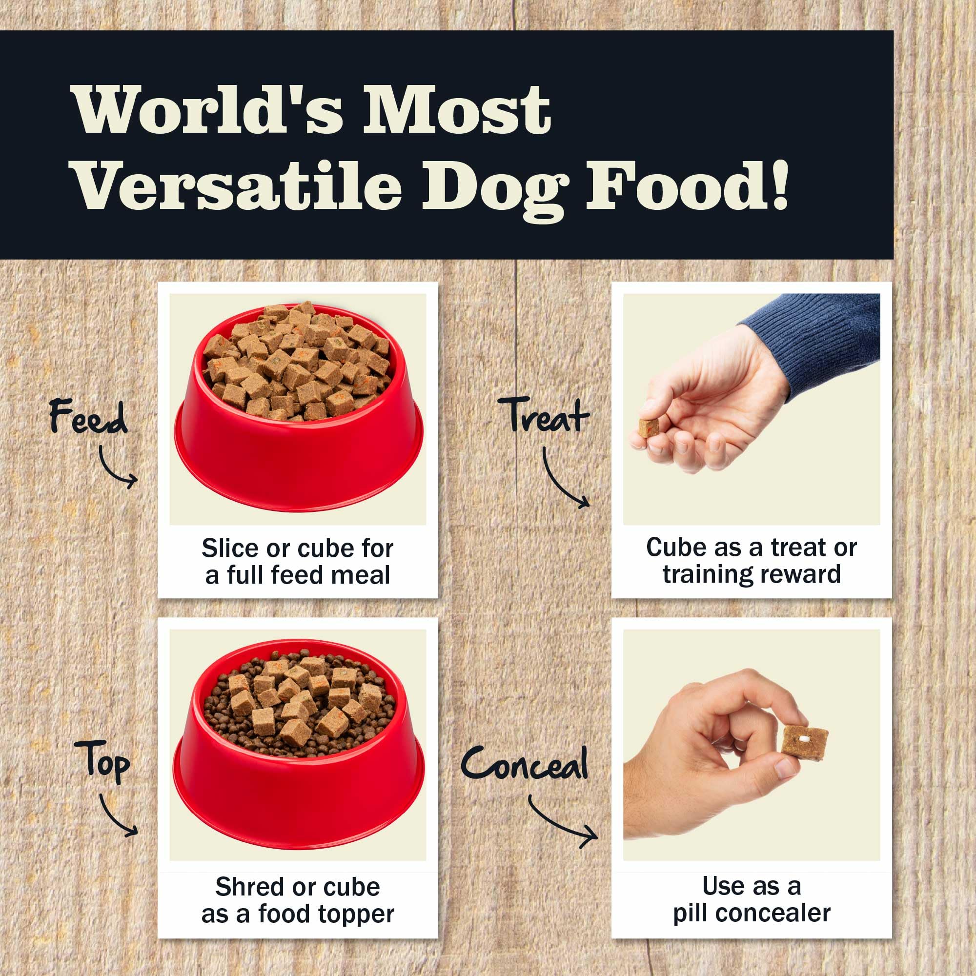 Redbarn All-Natural Premium Rolled Dog Food, Lamb Recipe - Soft Semi-Moist Wet Formula for High Protein Diet, Training Rewards,