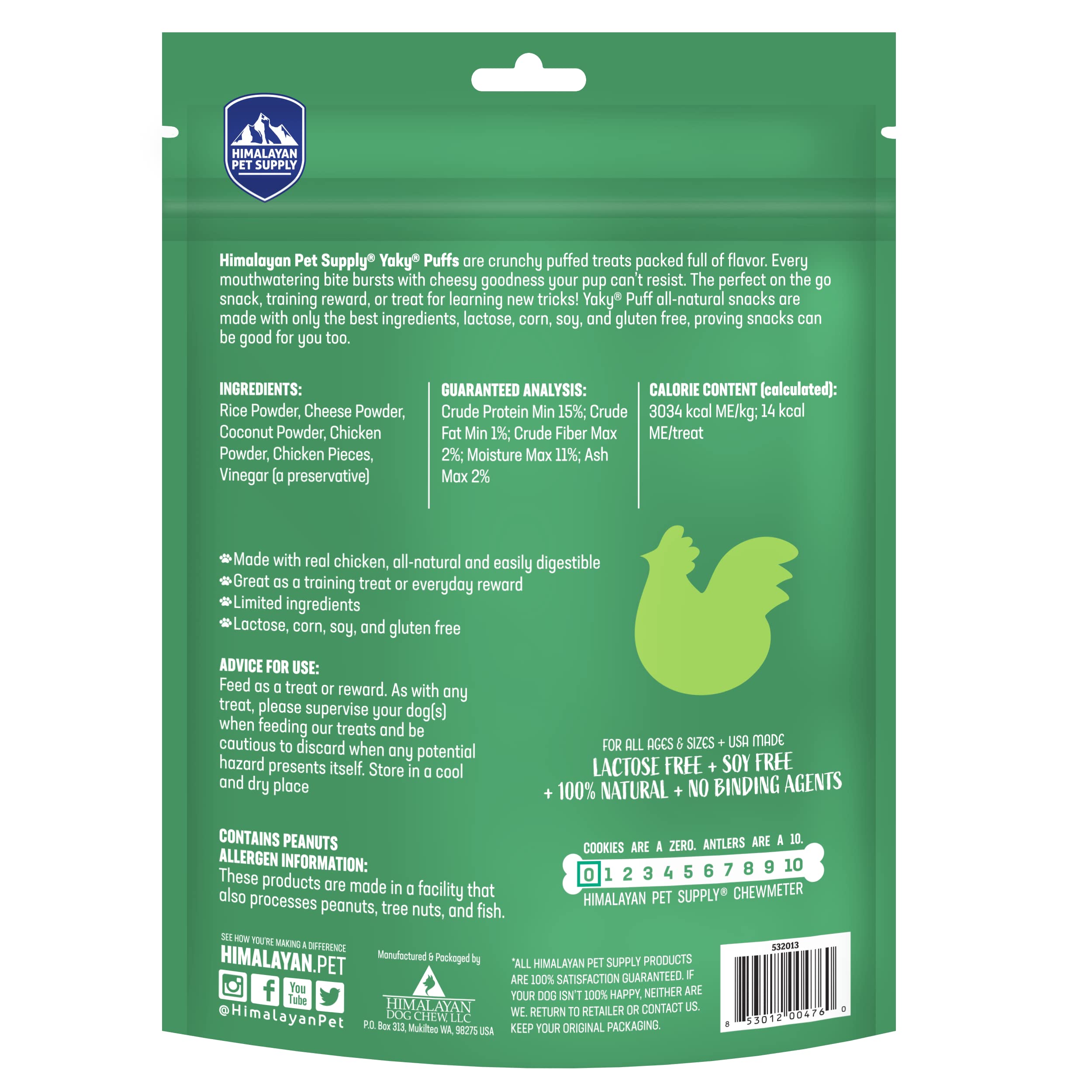 Himalayan Dog Chew Yak Cheese Treats, 100% Natural, Long Lasting, Gluten Free, Healthy & Safe, Lactose & Grain Free, Protein Ric