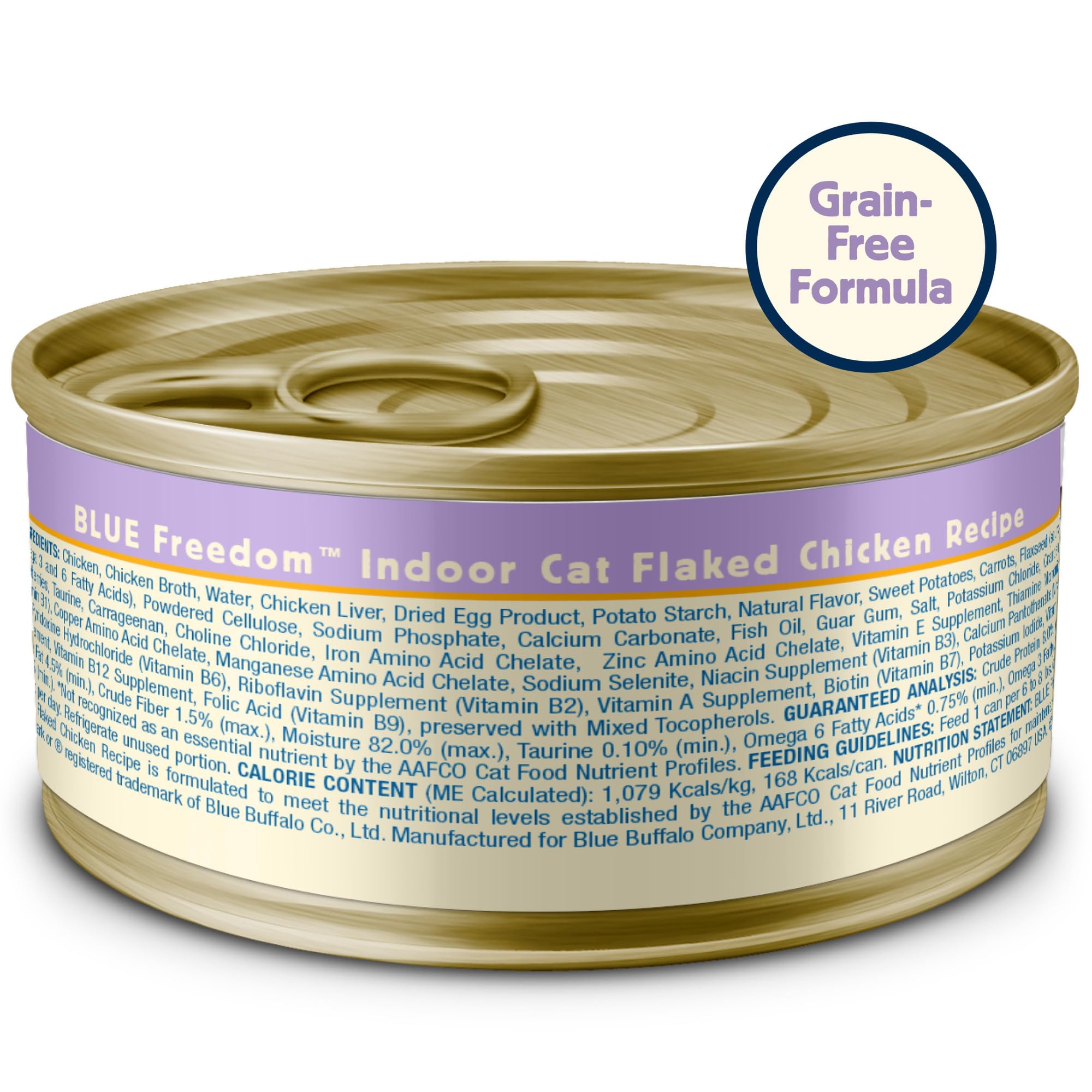Blue Buffalo Freedom Grain-Free Adult Wet Cat Food, Complete & Balanced Nutrition for Indoor Cats, Made with Natural Ingredients
