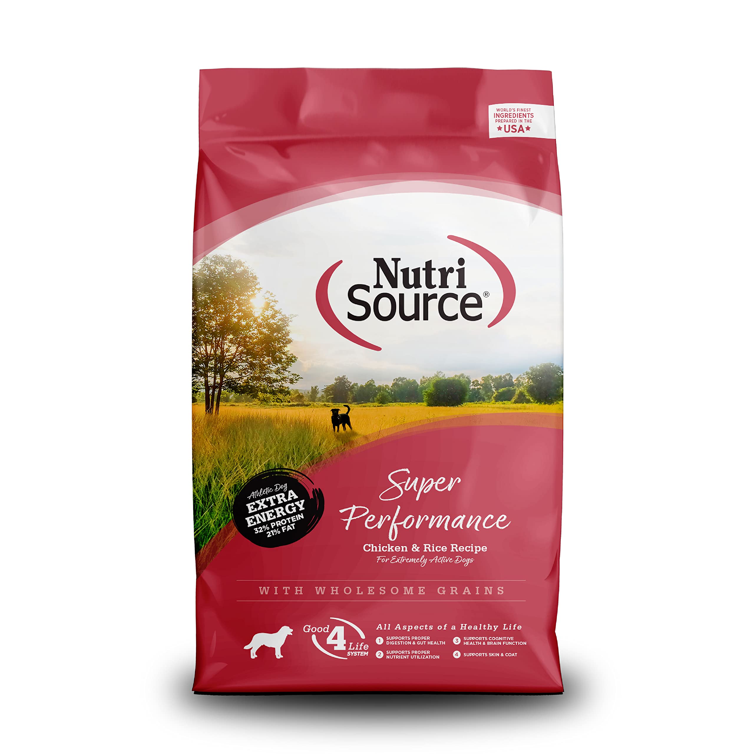 NutriSource Super Performance Dry Dog Food, Chicken and Rice, 40LB