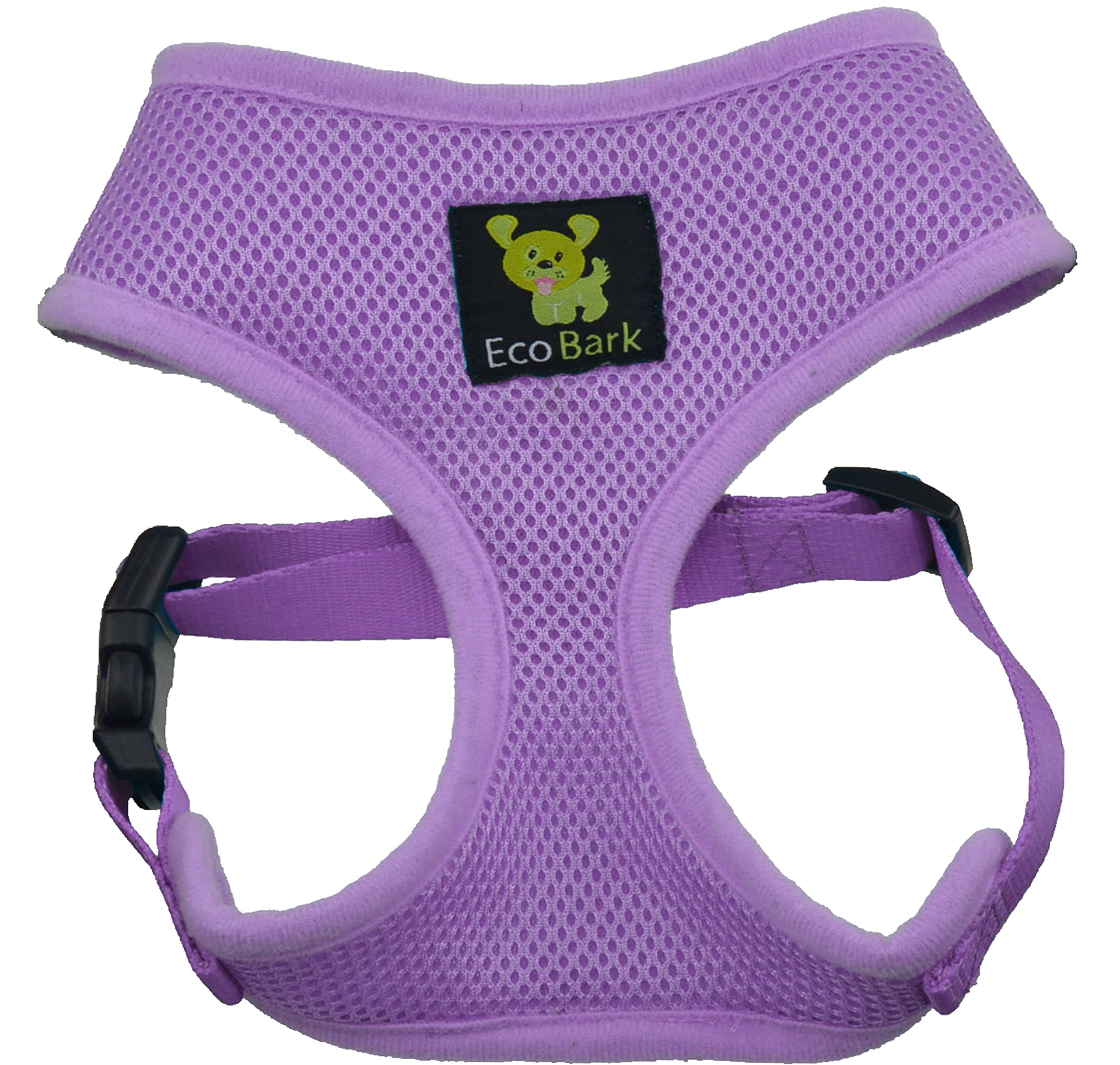 EcoBark Eco-Friendly Dog Harness - Soft Mesh, No Pull, Over the Head, X-Large, Lavender Purple, Model XLLAVMC100