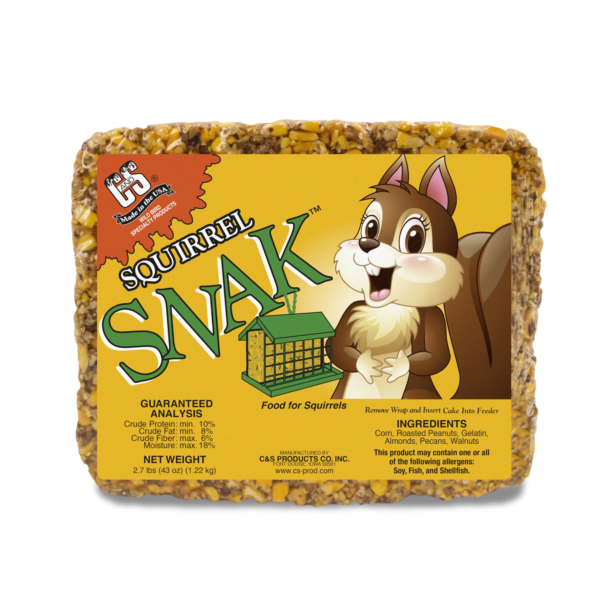 C&S Squirrel Snak, 6 Pack