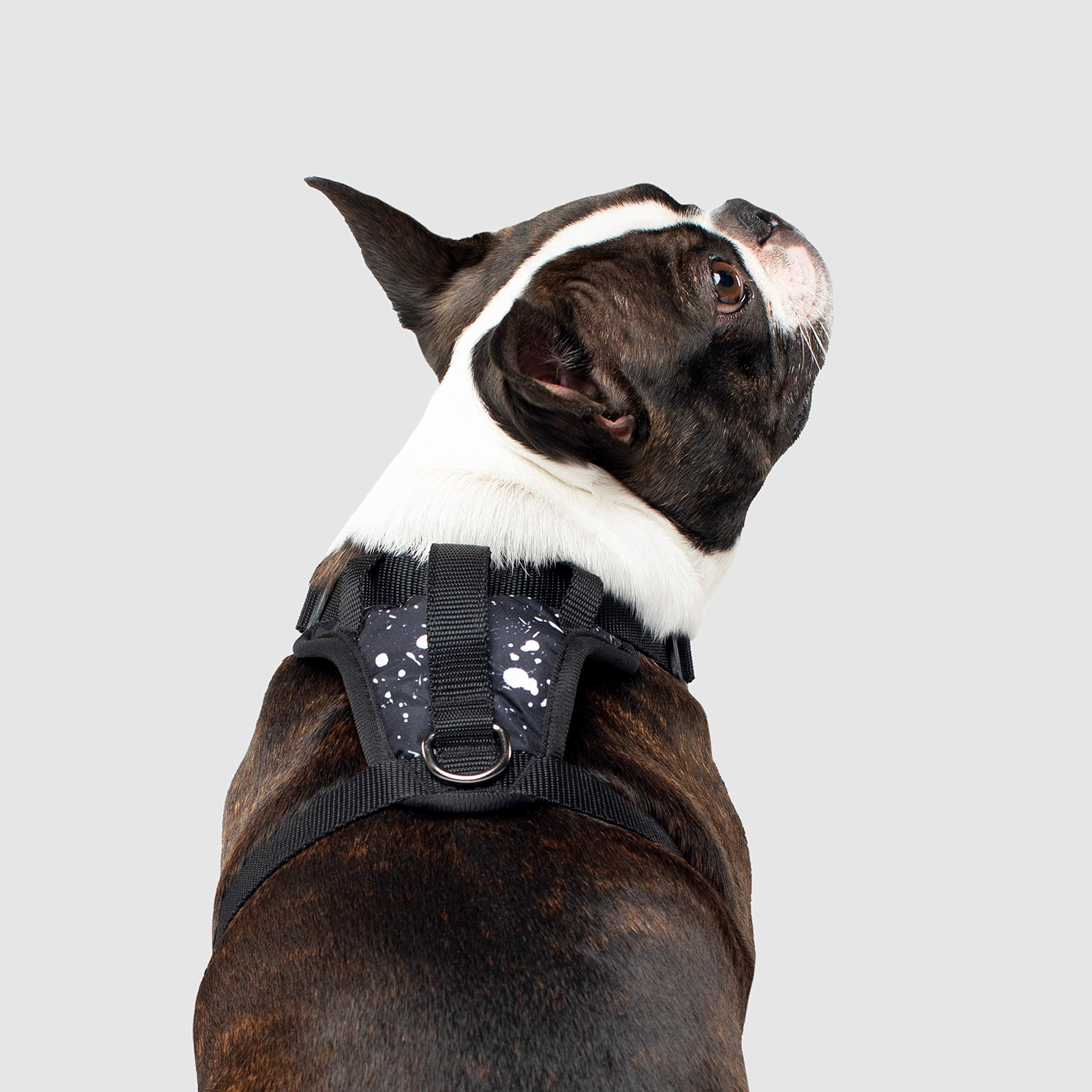 Canada Pooch No Pull Dog Harness Adjustable Dog Harness For Walking Dogs Seat Belt Harness, Front & Back D-Rings For Comfort & Control - Splatter/S
