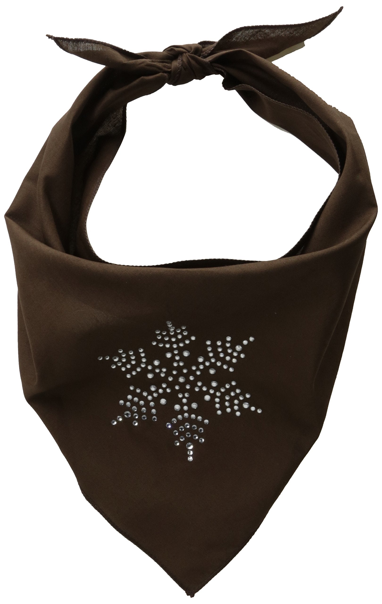 Mirage Pet Products Snowflake Rhinestone Bandana, Large, Cocoa