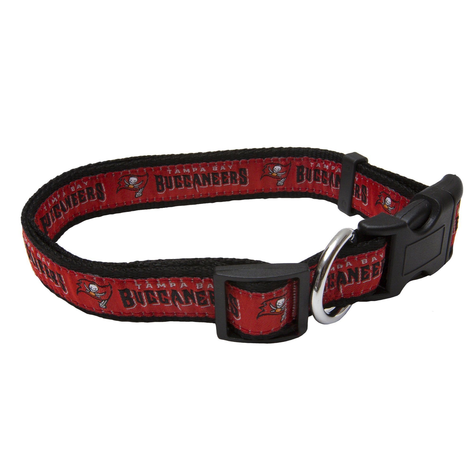 Pets First NFL Tampa Bay Buccaneers Licensed PET COLLAR, Large - Heavy-Duty, Strong, and Durable Dog Collar. Available in 31 Foo