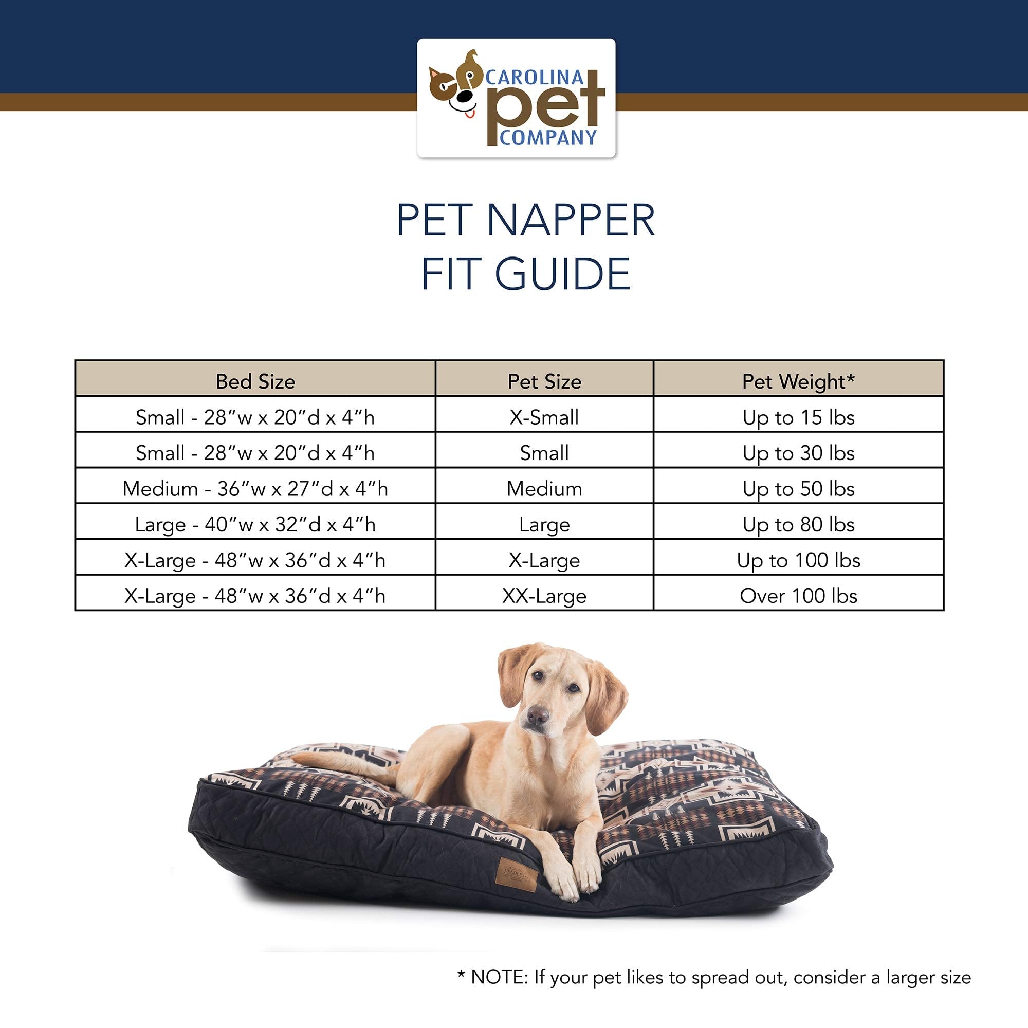 Pendleton National Park Napper Dog Bed - Crater Lake, M