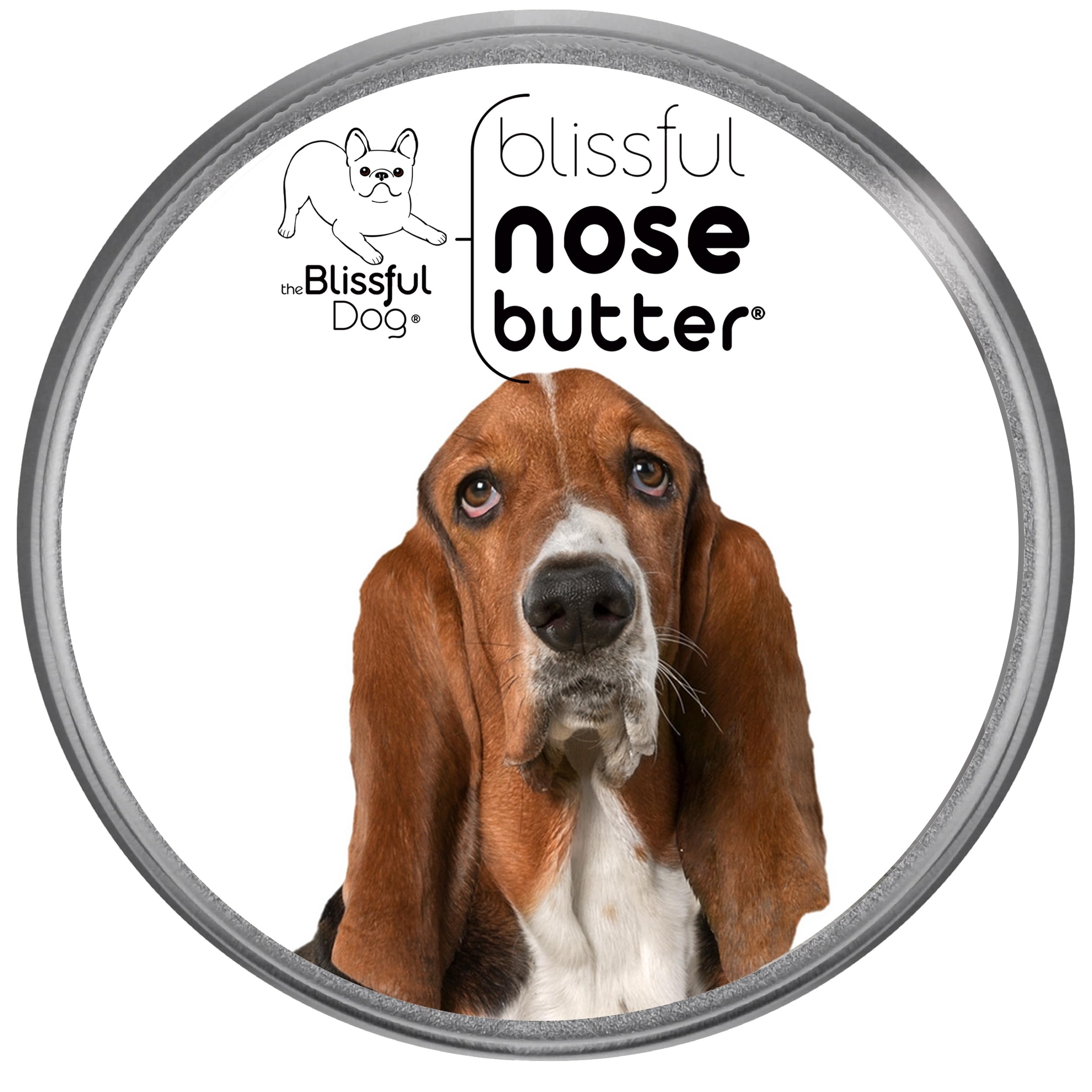 The Blissful Dog Basset Hound Unscented Nose Butter - Dog Nose Butter, 8 Ounce