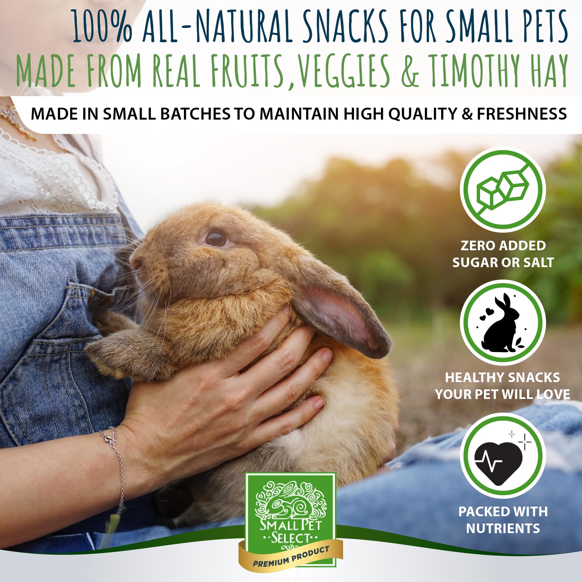 Small Pet Select - Healthy Snackers - Apple Pea Flake, 2 oz