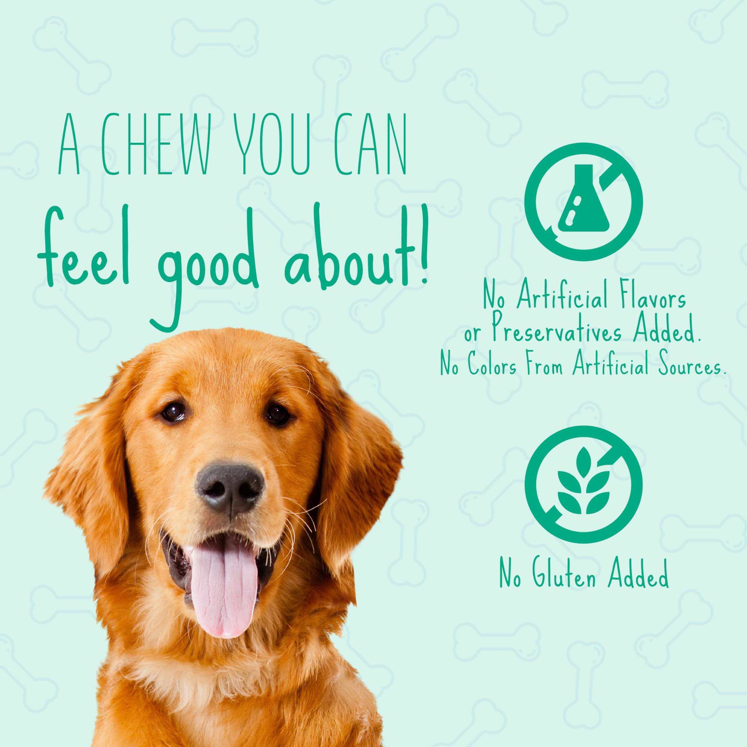 Better Belly Dental Kabobs, Dental Dog Chews with Breath-Freshening Spearmint, 18 Count
