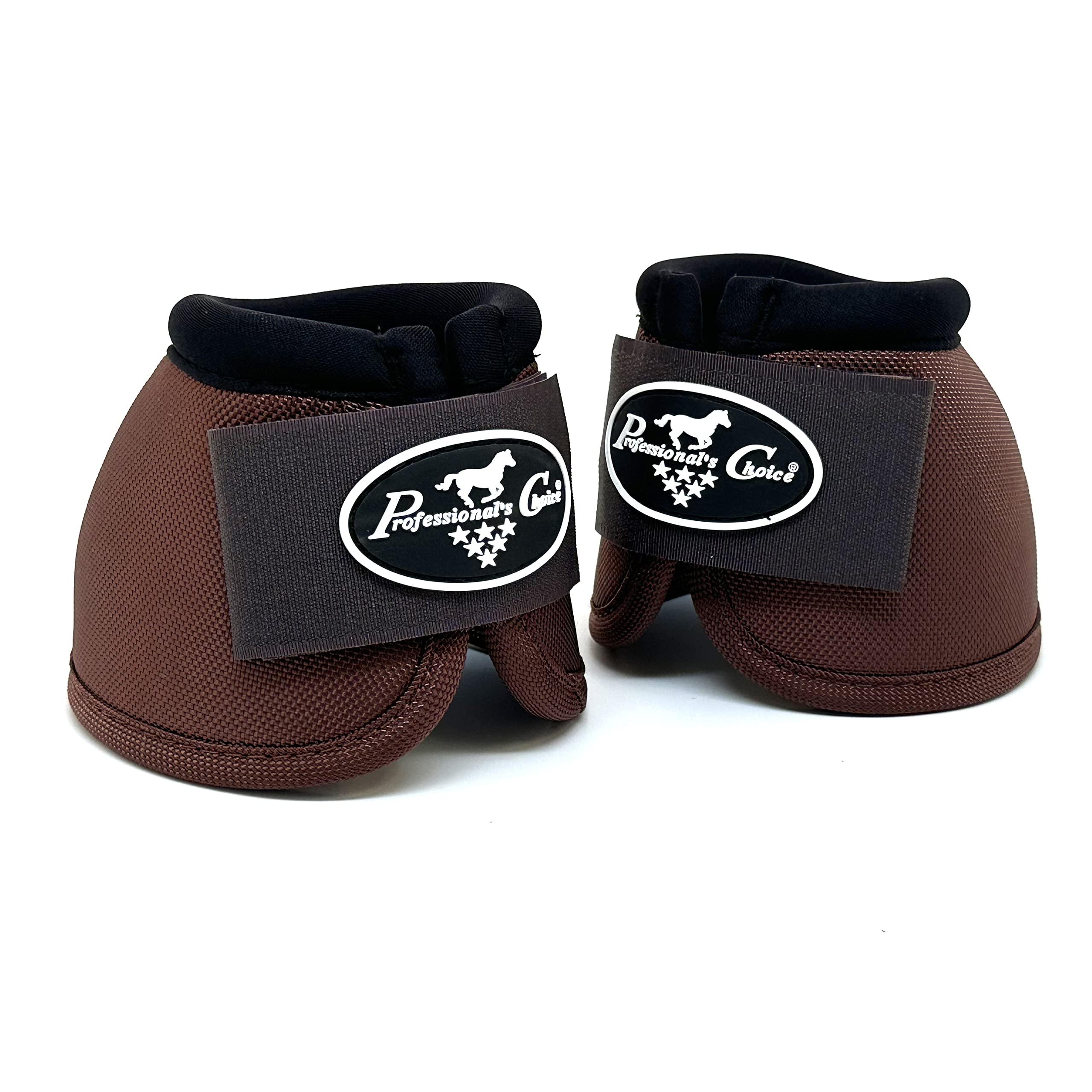 Professionals Choice Equine Ballistic Hoof Overreach Bell Boot, Pair (X-Large, Chocolate Brown)