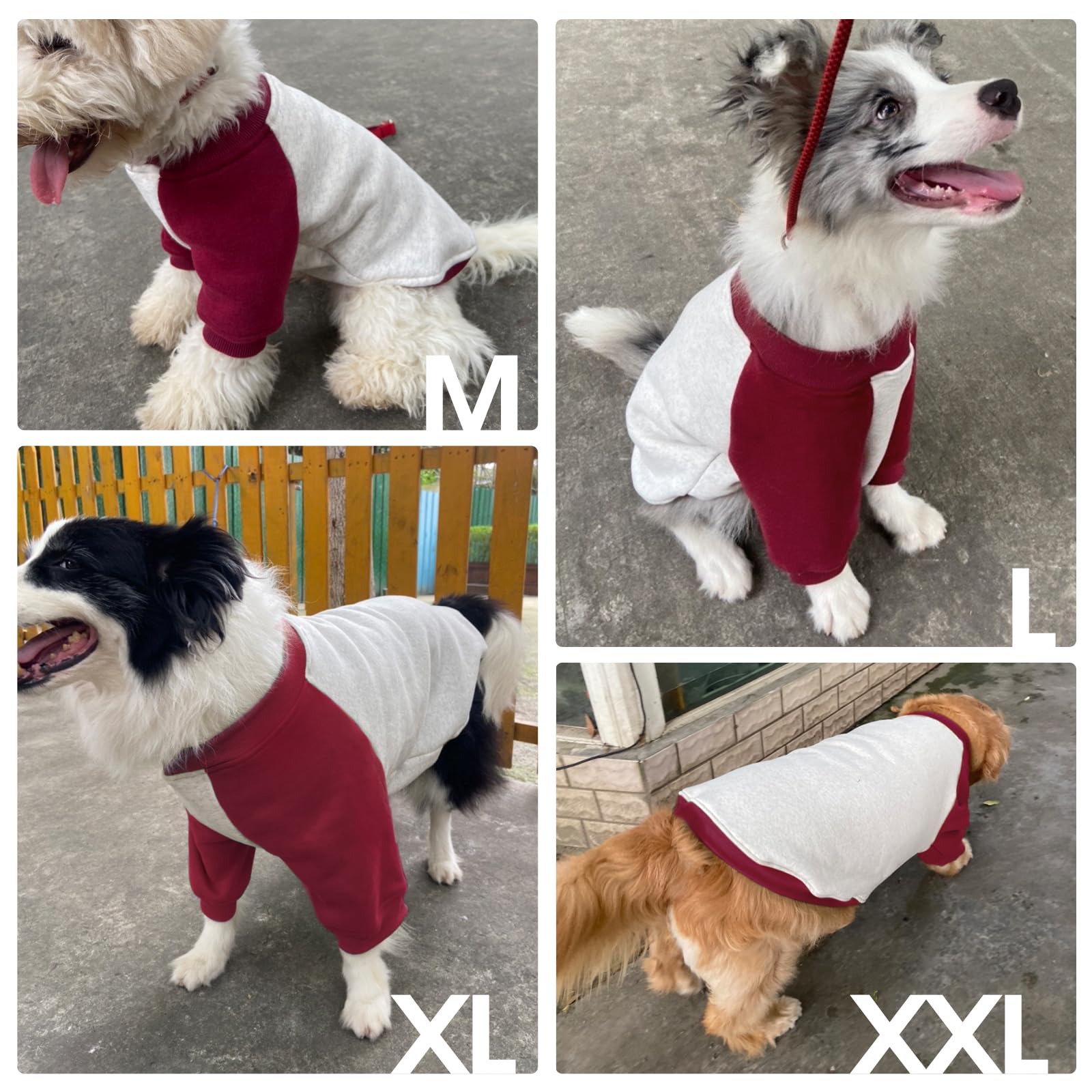 Fuamey Extra Large Dog Fleece Sweater & Winter Pullover - Thickening Cold Weather Apparel For Dogs - Labrador, Golden Retriever