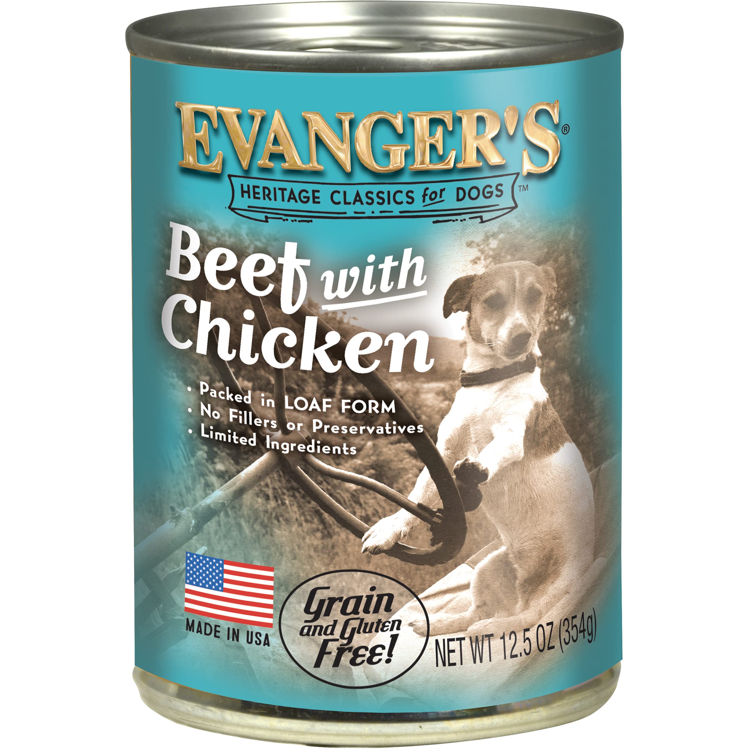 Evangers Heritage Classic Beef with Chicken for Dogs - 12, 12.5 oz Cans