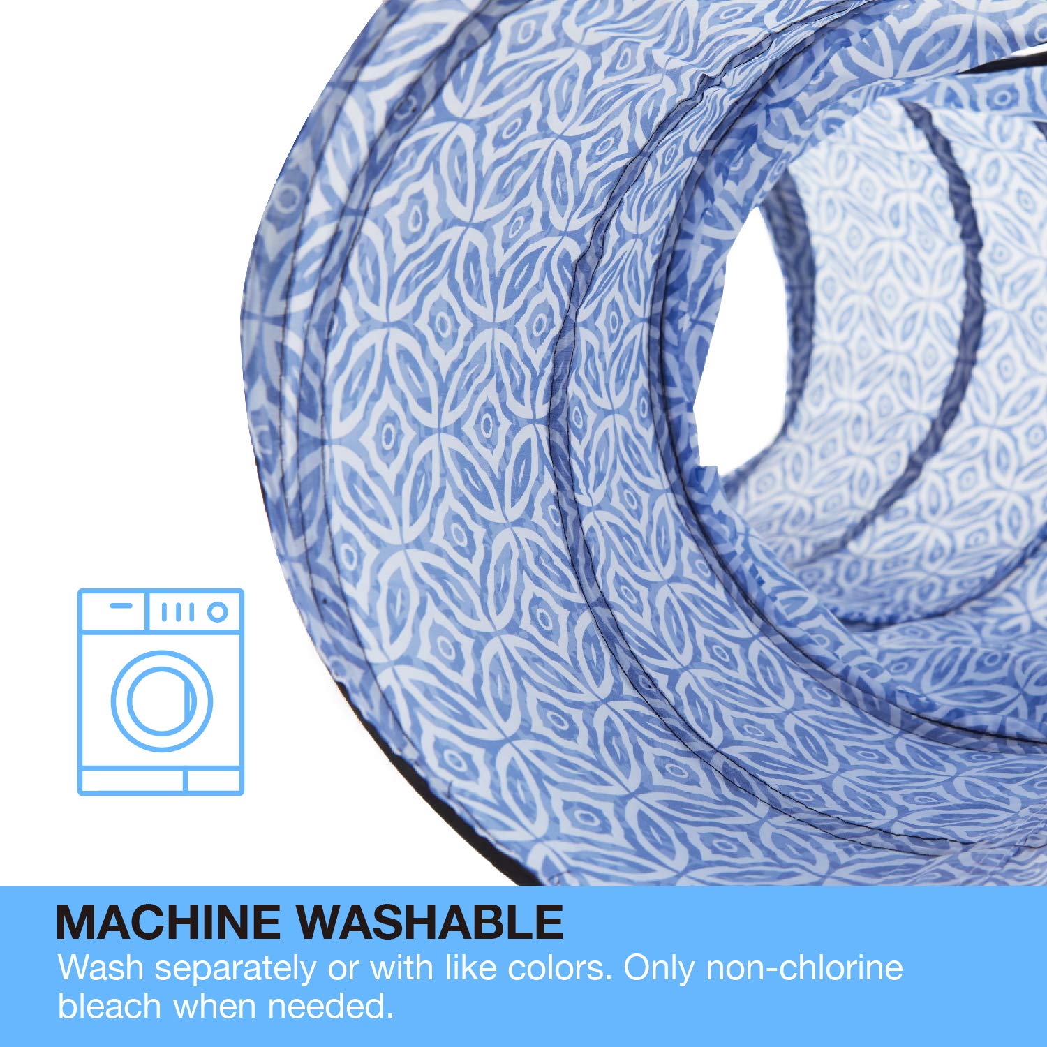 Tempcore 3-Way Cat Tunnel Tube - Collapsible Indoor Play Toy, Blue-Coin Polyester for Cats, Kittens, and Small Pets