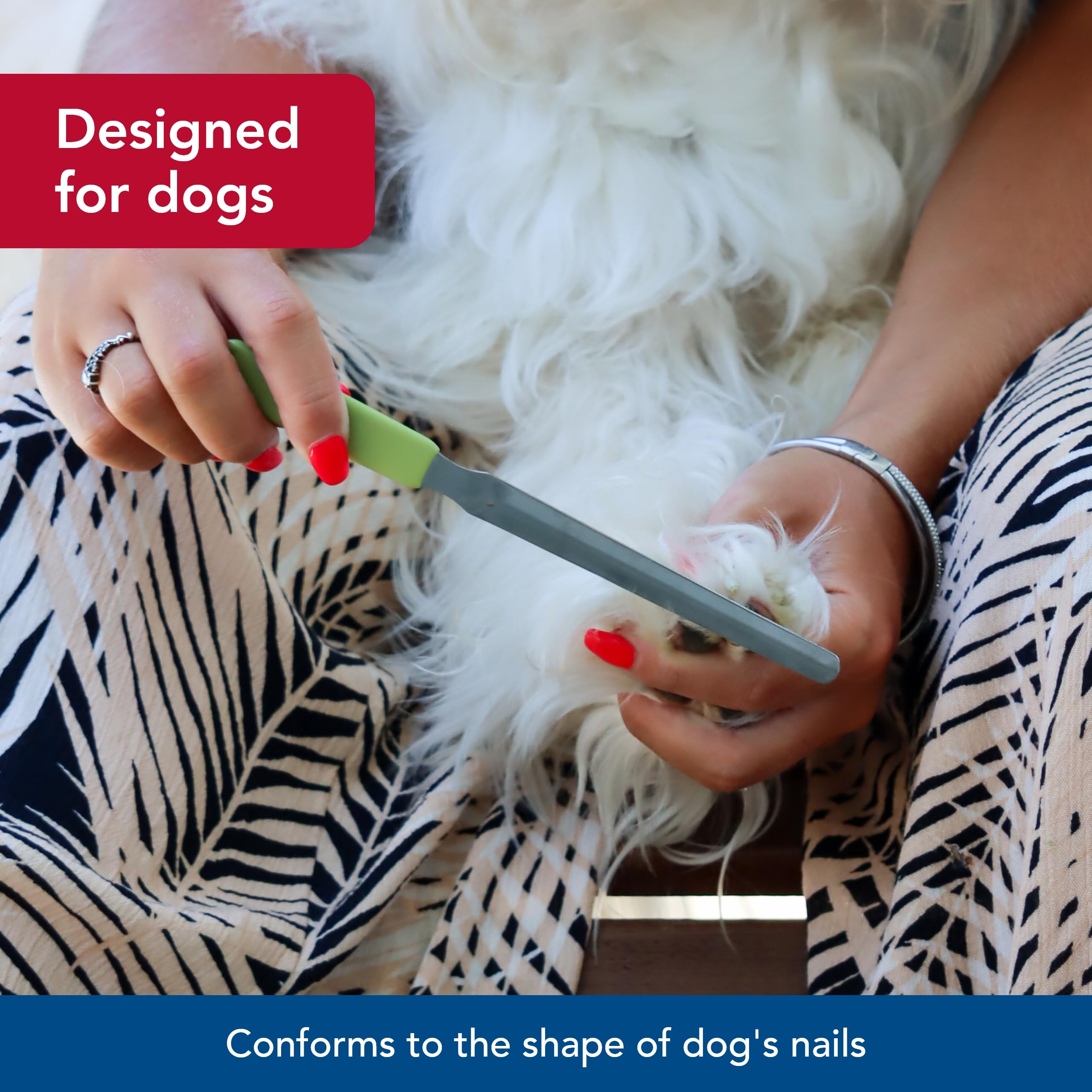 Coastal Pet Safari Dog Nail File - Ensure A Smooth Finish After Cutting - Remove Burs From Outdoor & Indoor Dogs - One Size