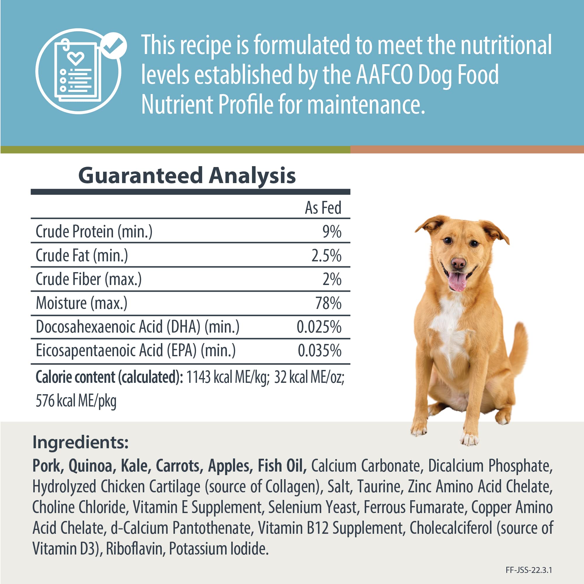 JustFoodForDogs Frozen Fresh Dog Food for Sensitive Skin & Allergies, Joint Health, Complete Meal or Topper, Joint & Skin Suppor