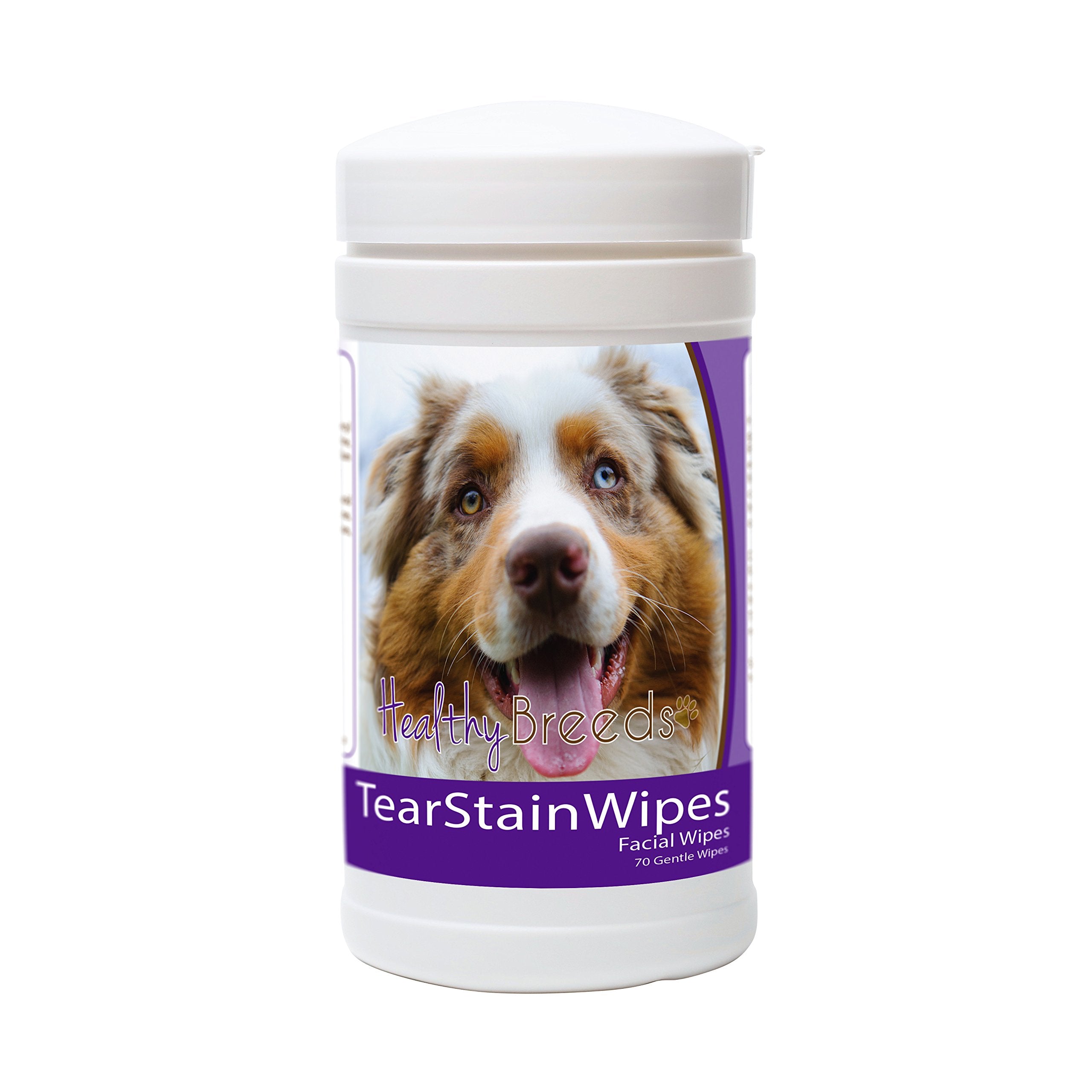 Healthy Breeds Australian Shepherd Tear Stain Wipes 70 Count