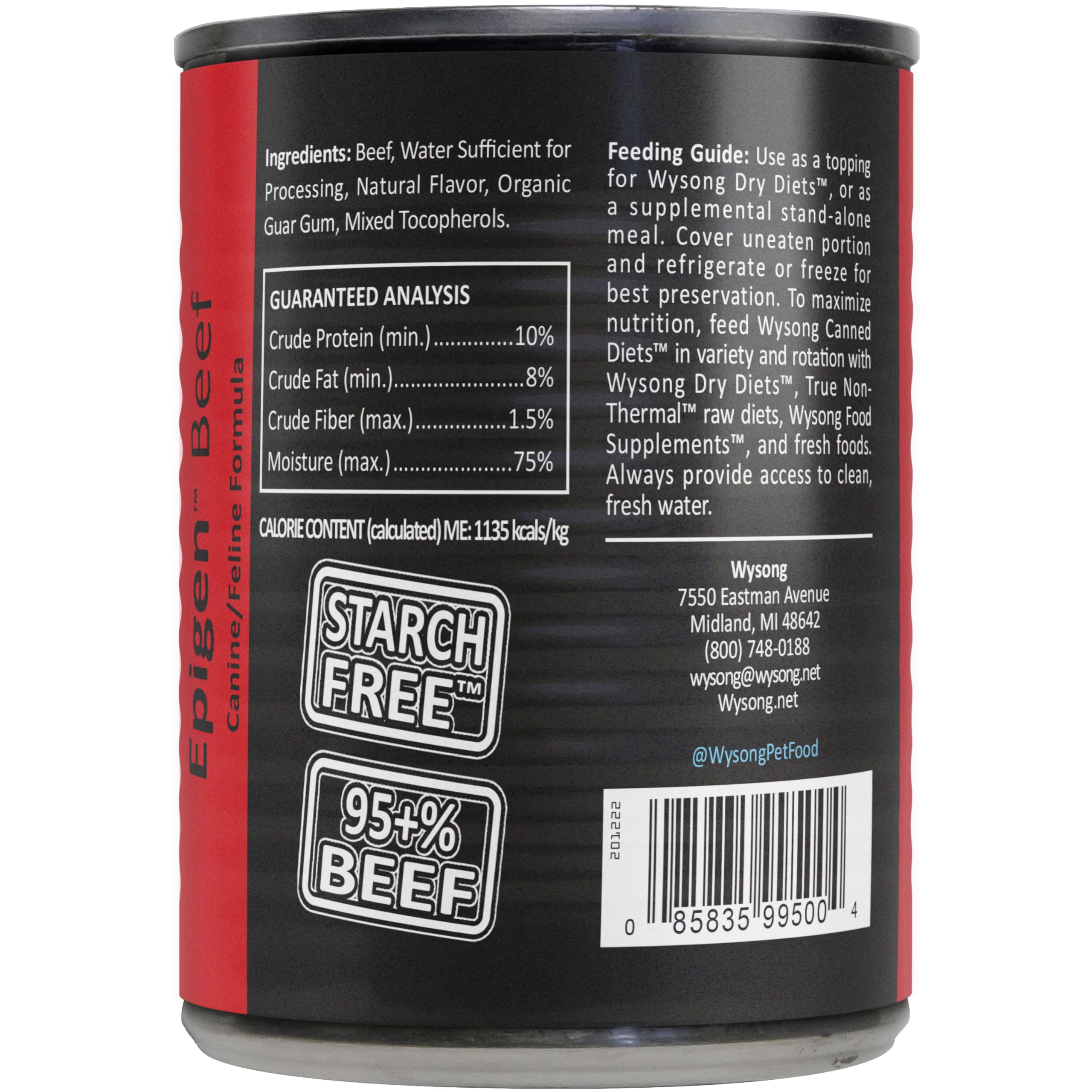 Wysong Epigen Beef Canned Dog & Cat Food