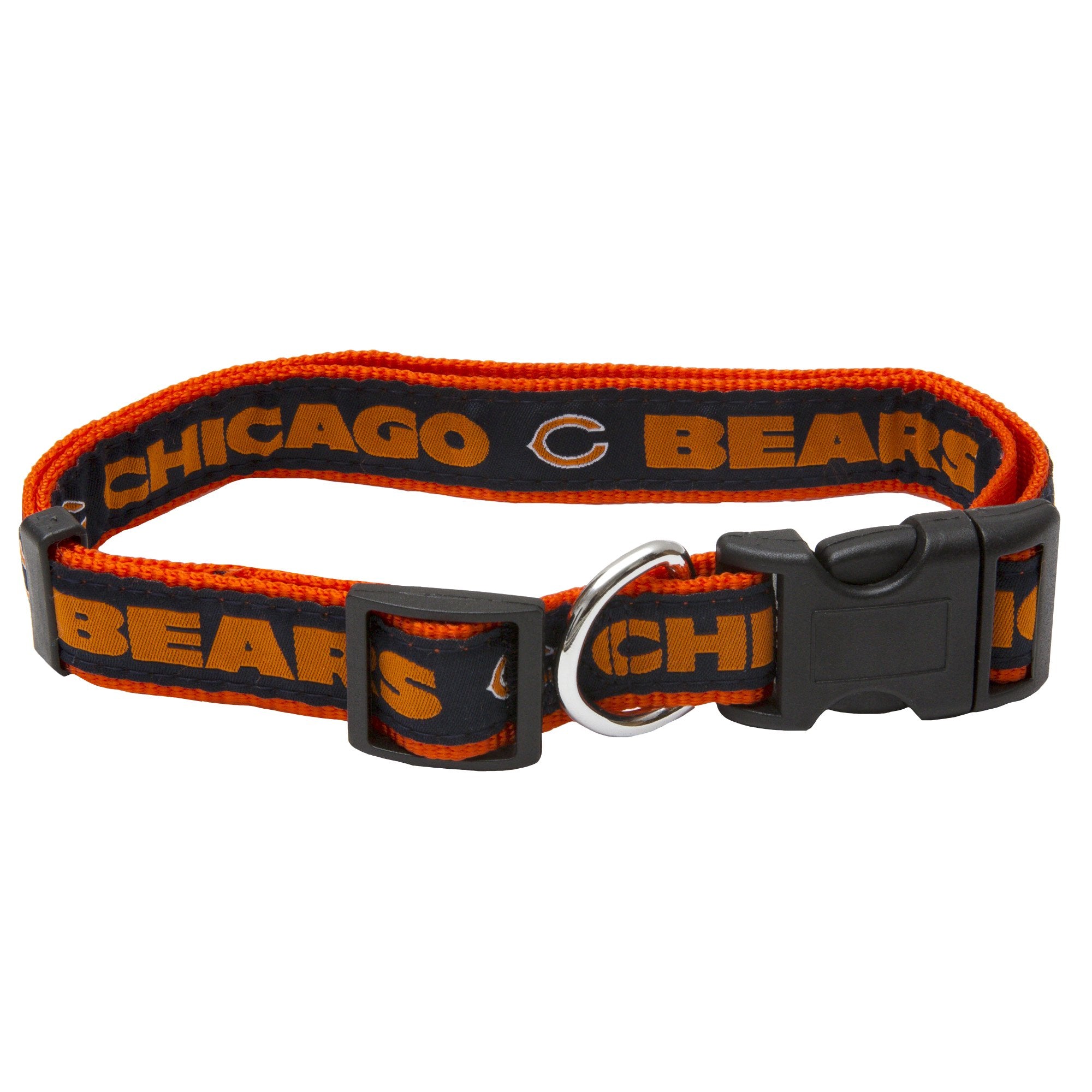 Pets First NFL Chicago Cubs Licensed PET COLLAR, Large - Heavy-Duty, Strong, and Durable Dog Collar. Available in 31 Football Te