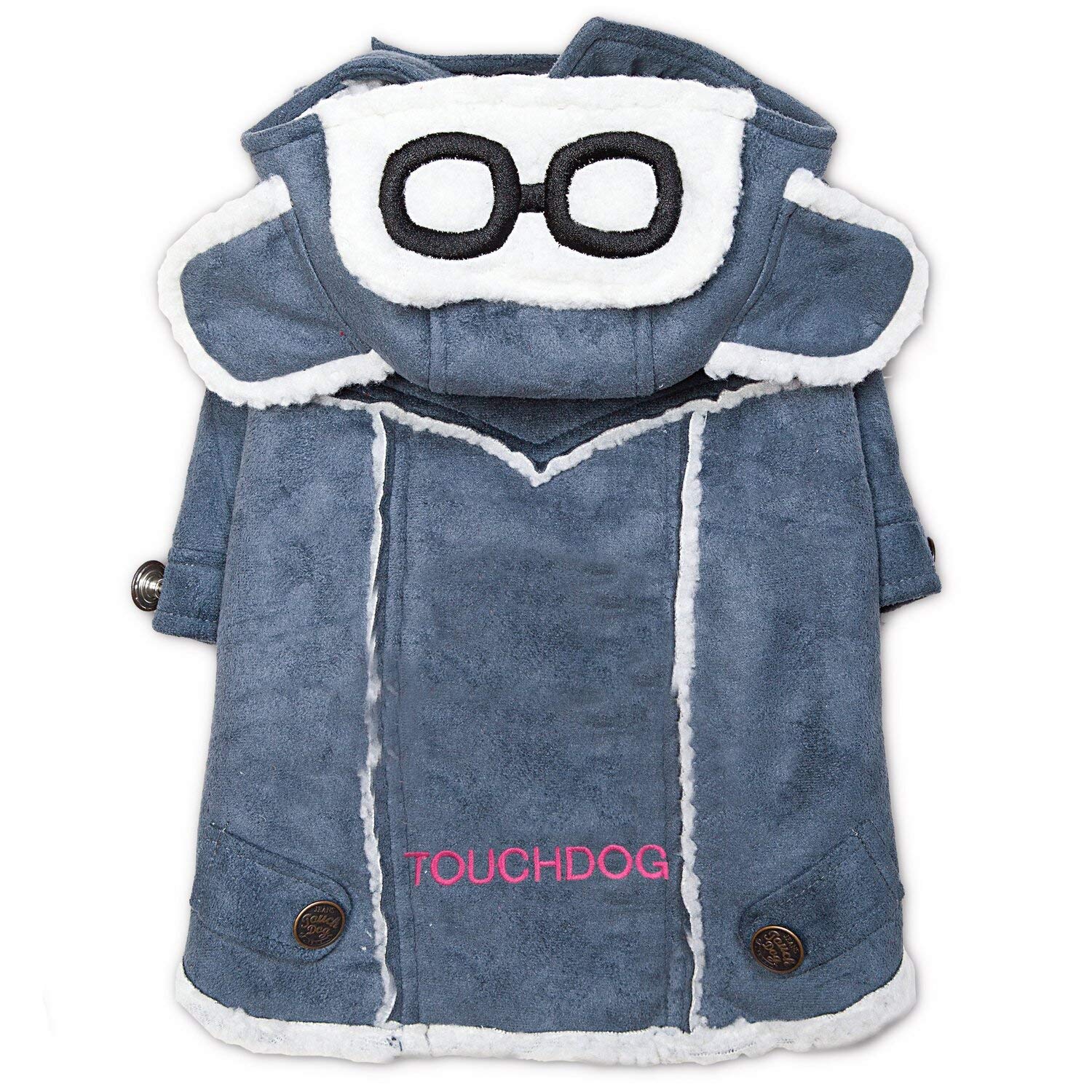Touchdog Tuskegee Aerovintage Designer Dog Coat , Xlarge, Blue