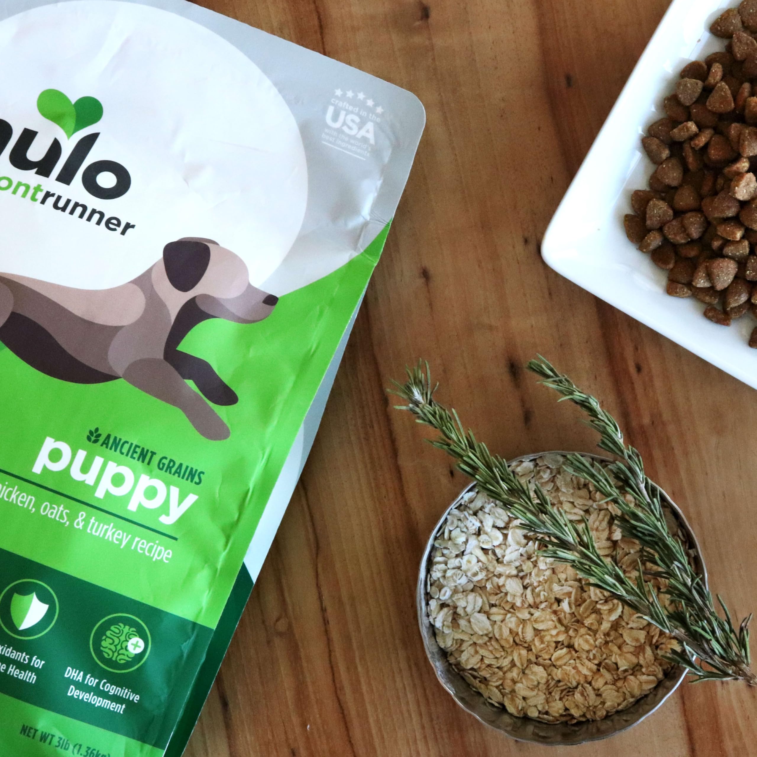 Nulo Frontrunner Ancient Grains High-Protein Puppy Food, Chicken, Oats, & Turkey Recipe- Natural Dry Puppy Food with Probiotics,