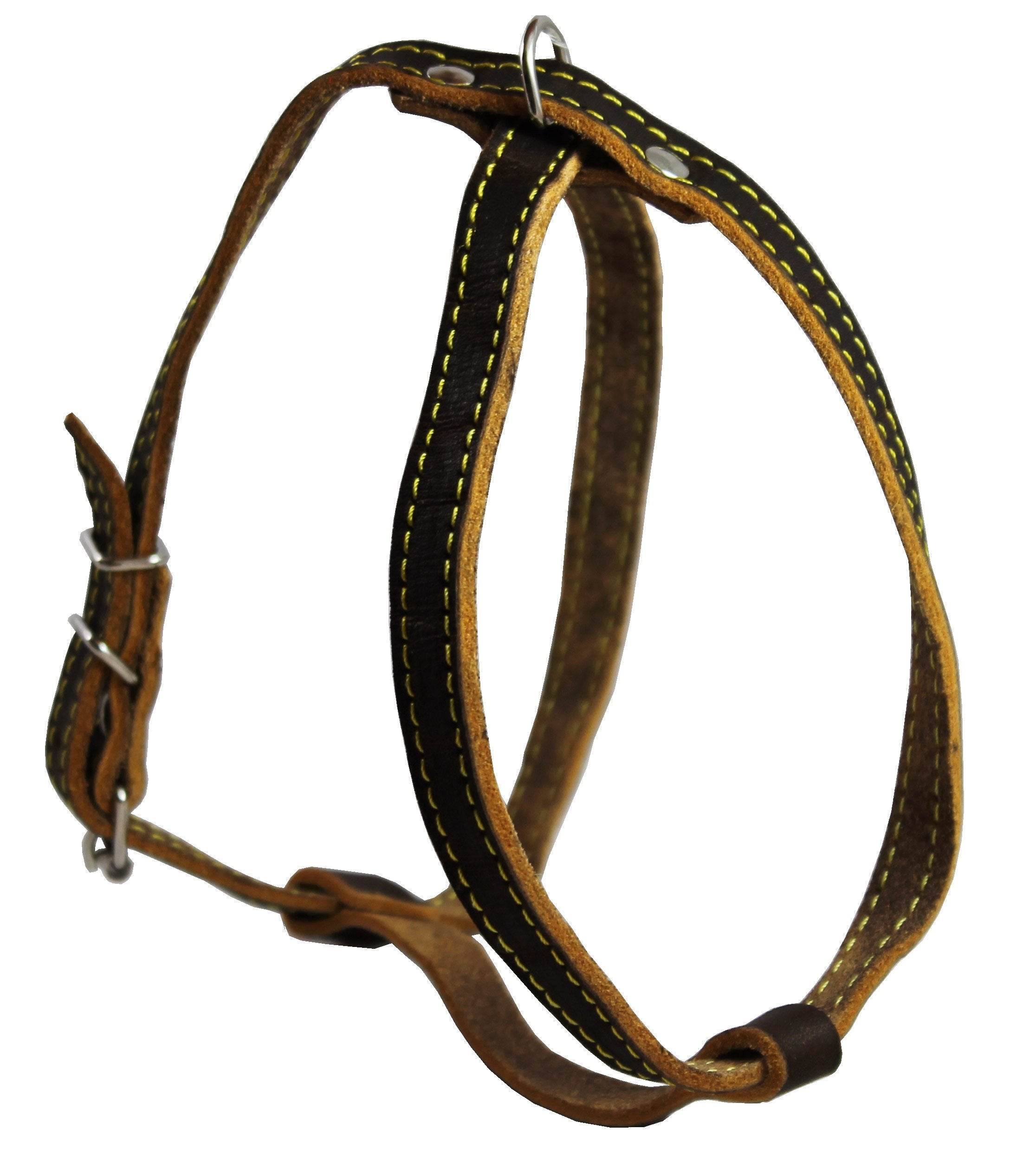 Real Leather Dog Harness, 15'-19' Chest Size, 1/2' Wide, Poodle