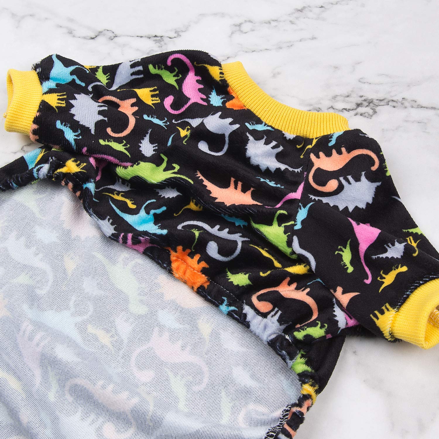 Cutebone Dog Pajamas Dinosaur Dog Apparel Dog Jumpsuit Pet Clothes Pjs P26M