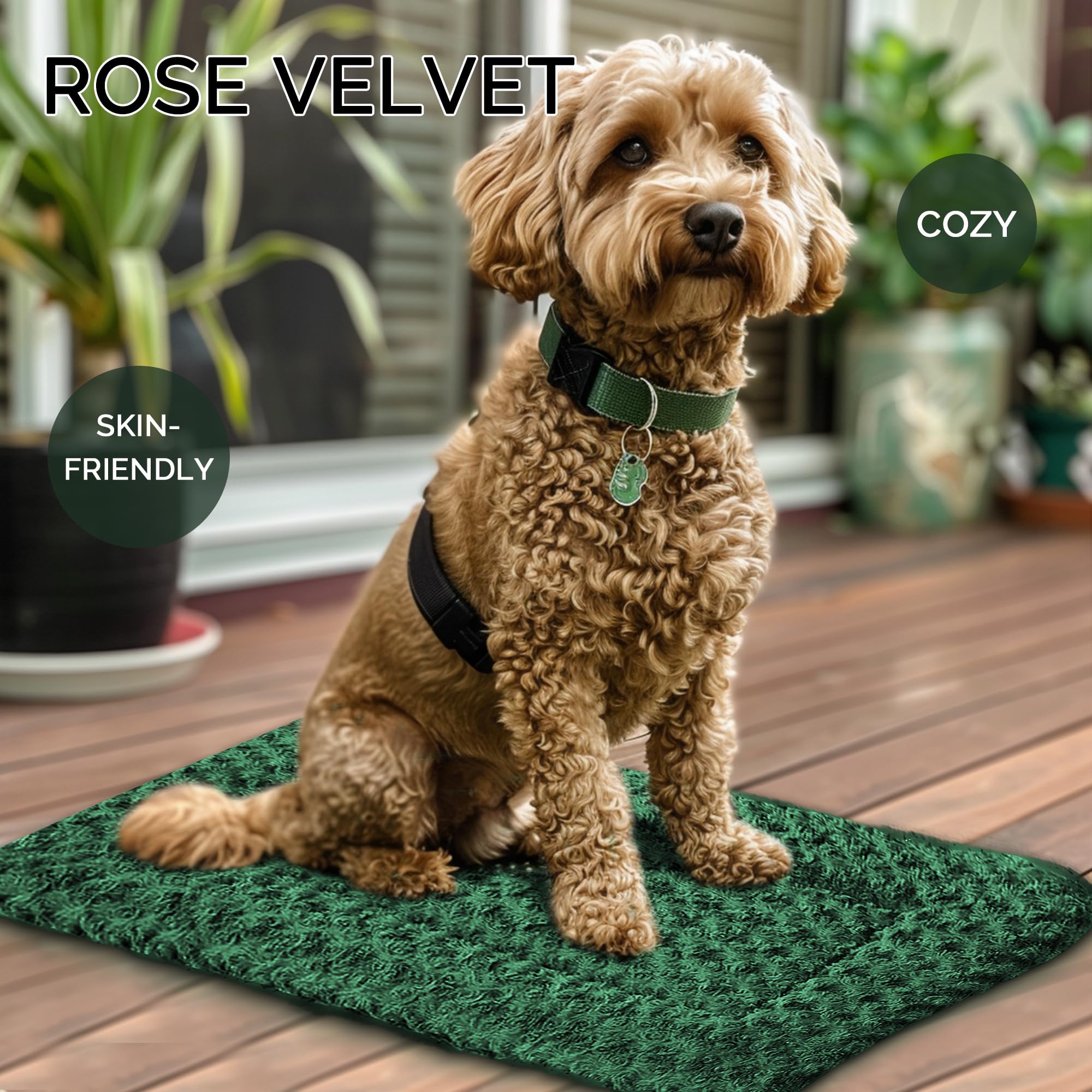 Reversible Dog Mat - Soft Bed Crate Pads With Dual-Sided Design For All Seasons - Durable, Machine Washable For Crates, Travel,