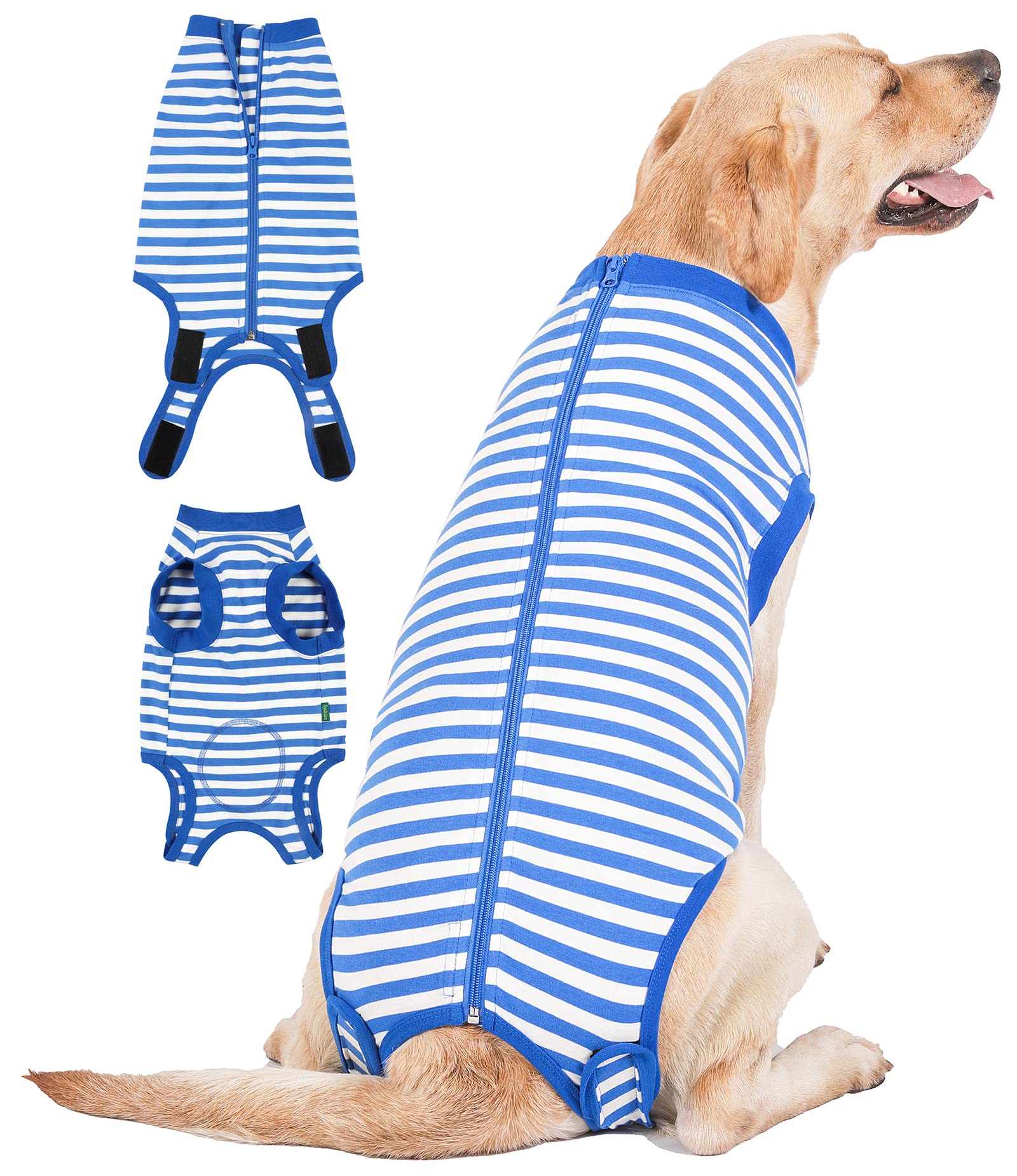 Sychien Dog Recovery Suit Surgery Shirt For Large Female Male,Blue Xxl