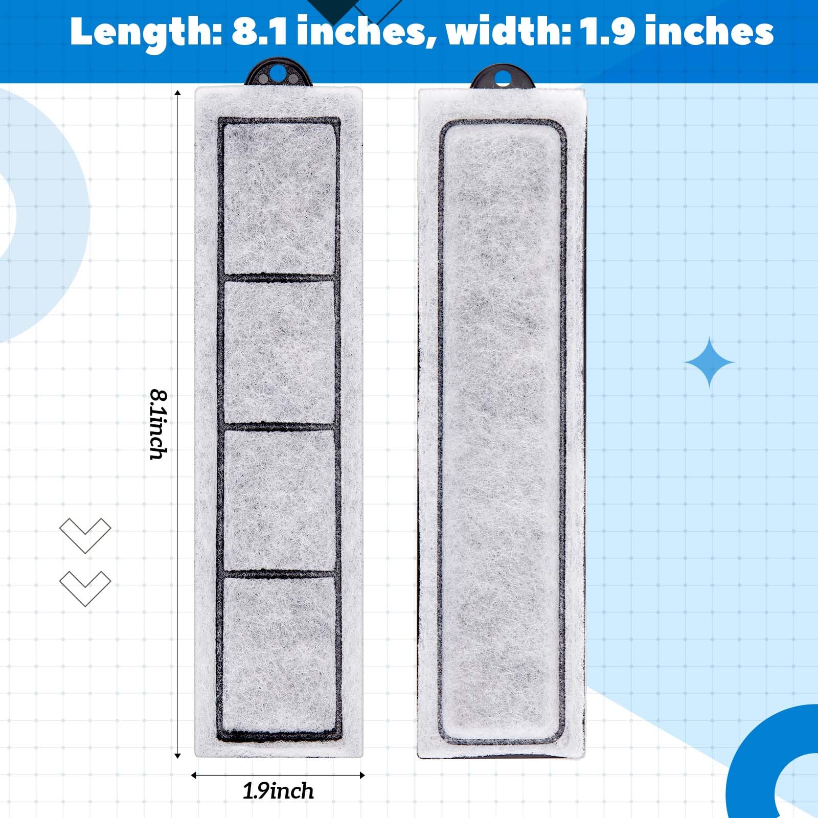 Kittmip 16 Pcs Filter Cartridges Replacement Refill Compatible With Rf-S For Desktop Aquariums