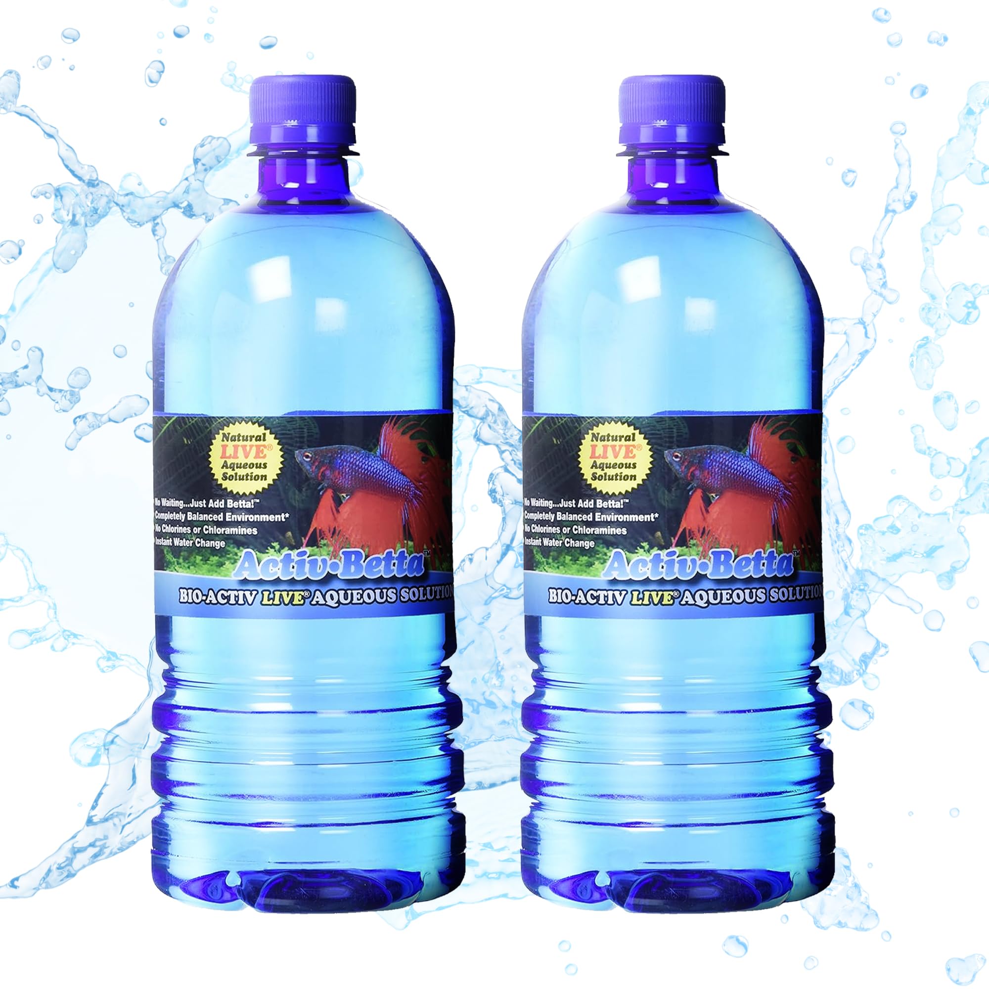 Activ Betta Water for Aquarium D  cor, 33.8 fl.oz. - Premium Water Conditioner for Betta Fish Tanks, Enhances Water Quality and 