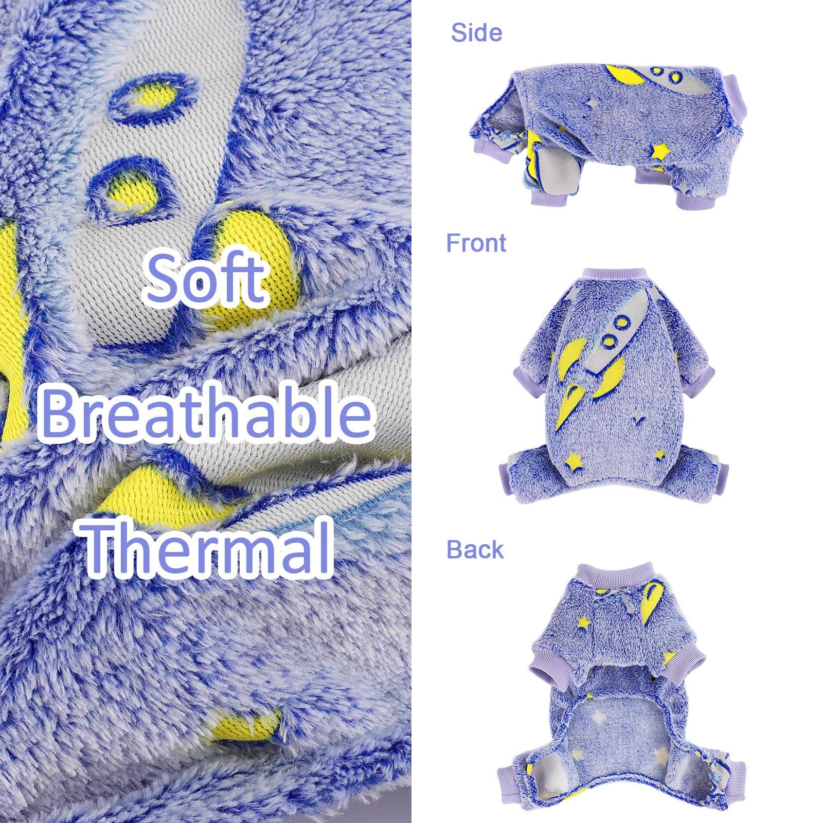 Dog Sweaters For Small Dogs Male Female Fleece Dog Pajamas Pjs Dog Winter Clothes 4 Legs Puppy Sweater Soft Dog Onesies Warm Pet
