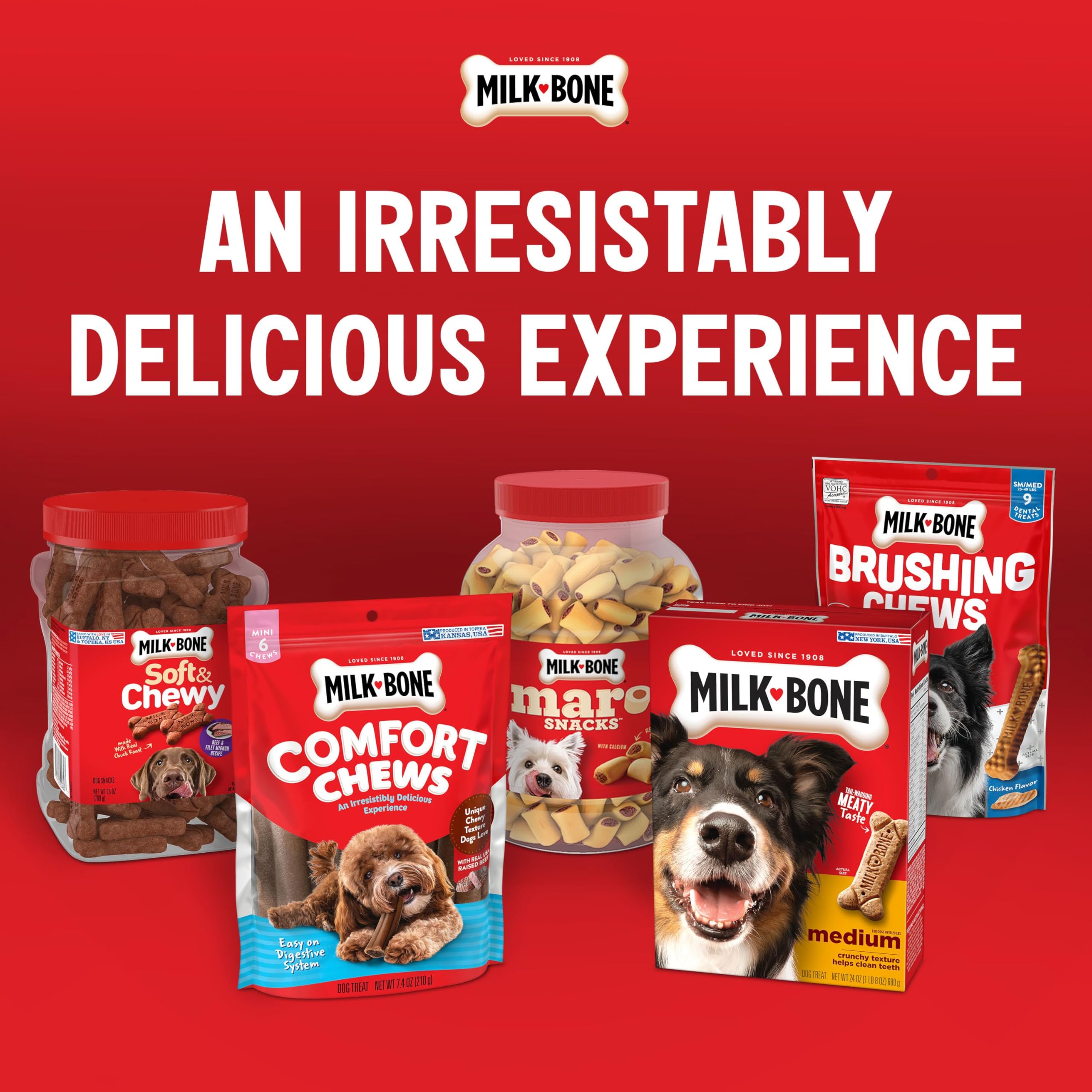 Milk-Bone Peanut Buttery Bites Soft Dog Treats with Jif Peanut Butter, 11.8 Ounce Bag