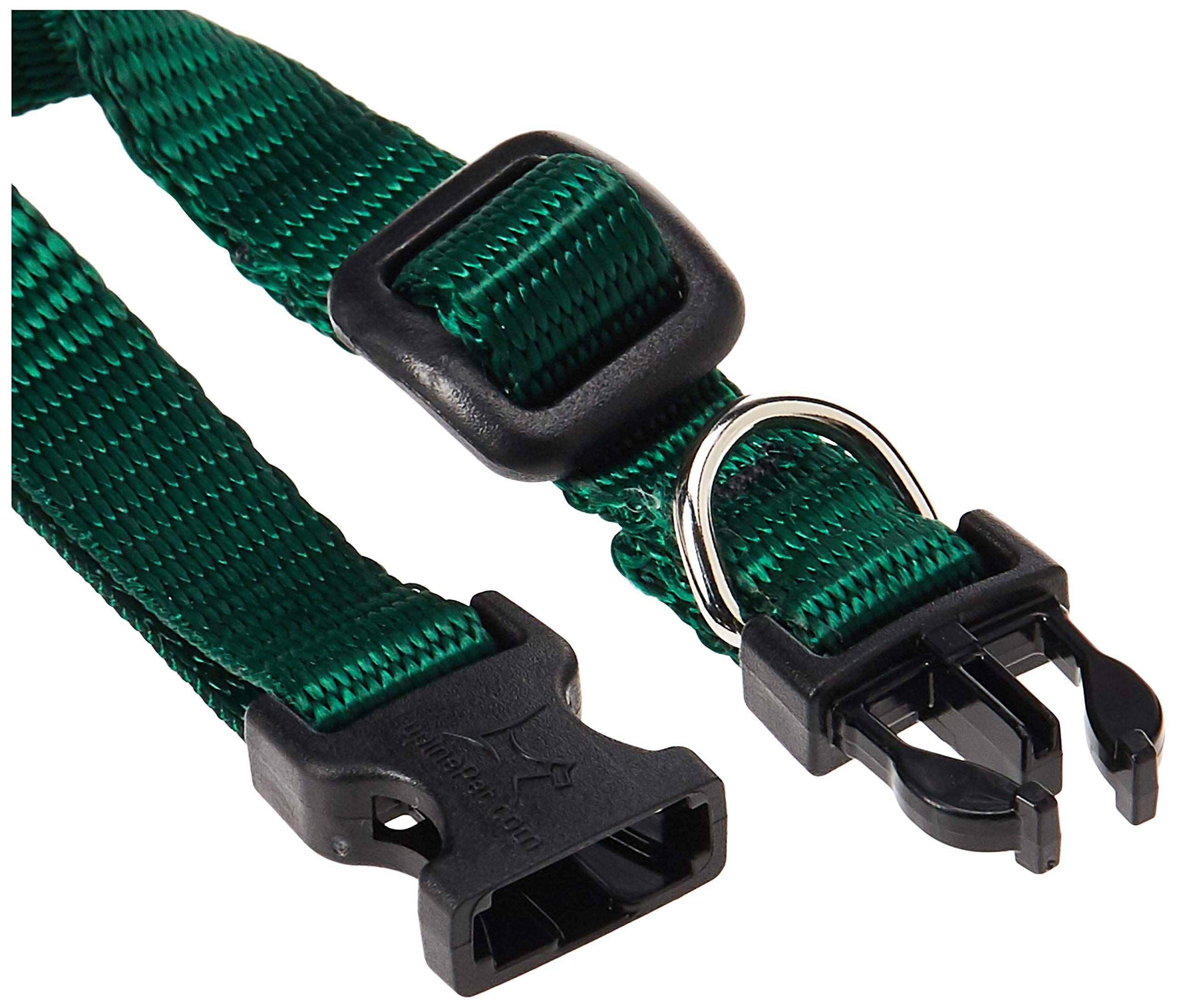 LupinePet Basics 1/2'' Green 8-12'' Adjustable Collar for Small Dogs