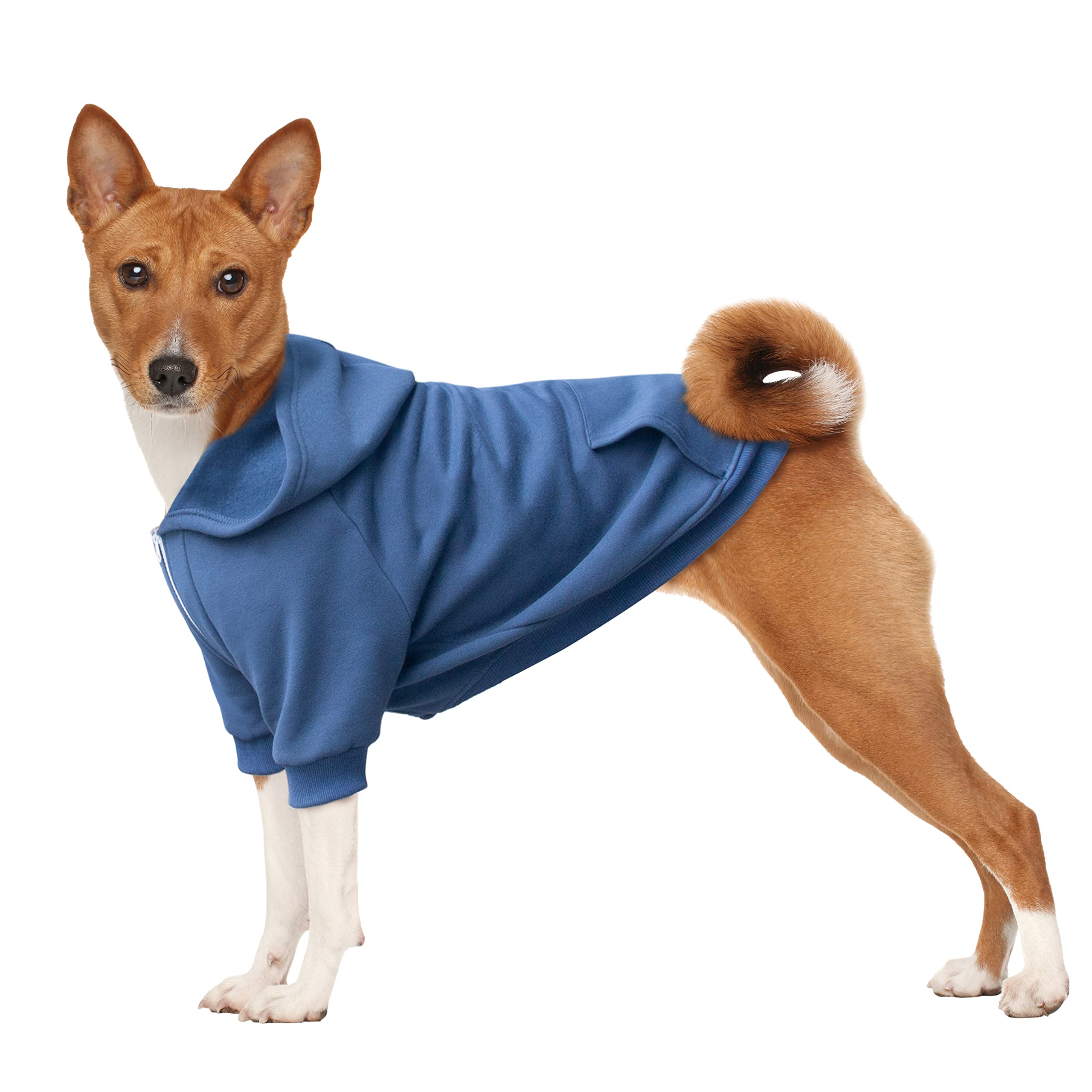 Arunners Extra Large Dog Clothes Hoodies Zip Up Sweaters For Big Dogs Labrador Border Collie Puppy Blue Xl