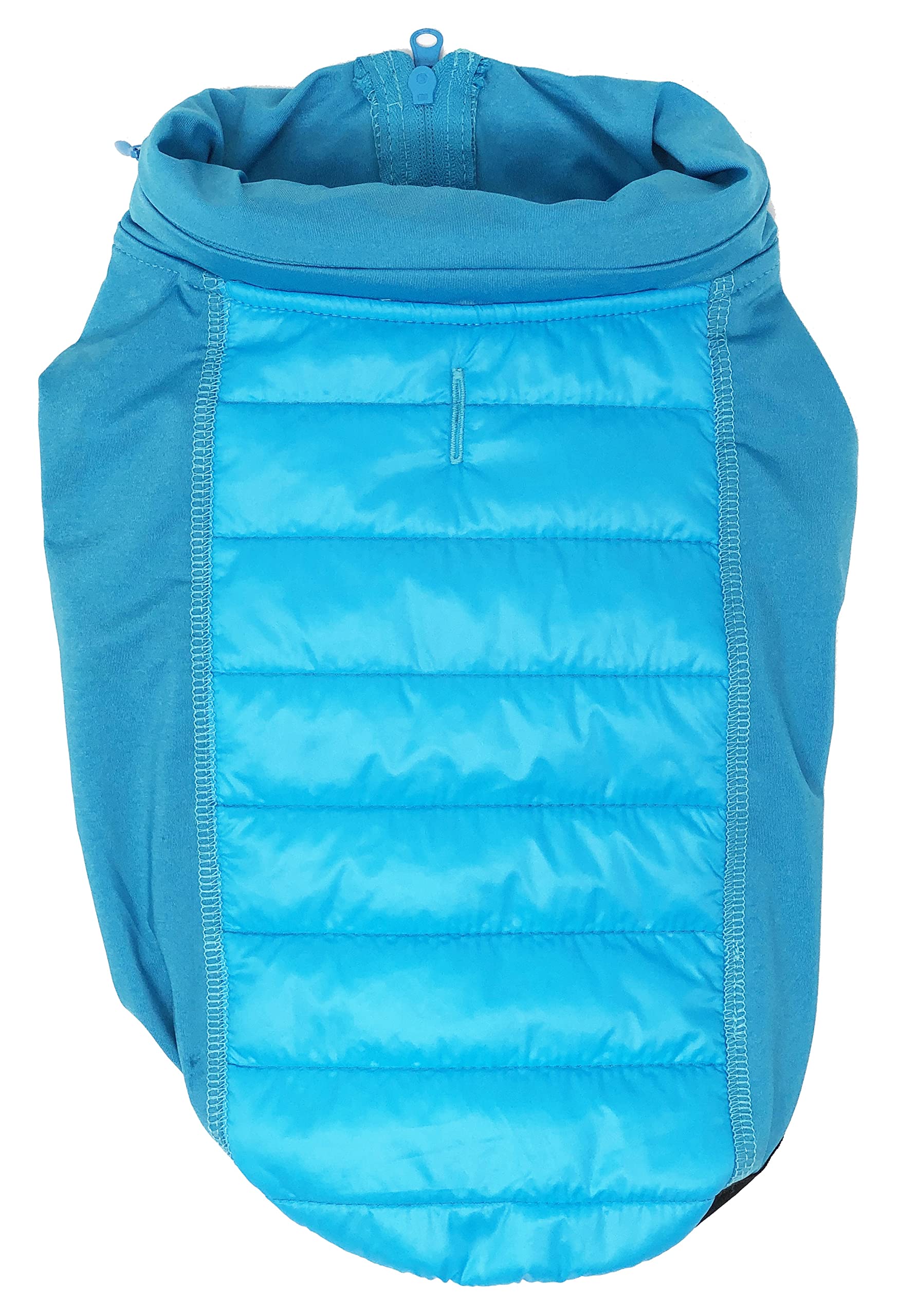 Pet Life Apex Lightweight Hybrid Stretch And Quick-Dry Dog Coat With Pop Out Hood, Sm, Blue