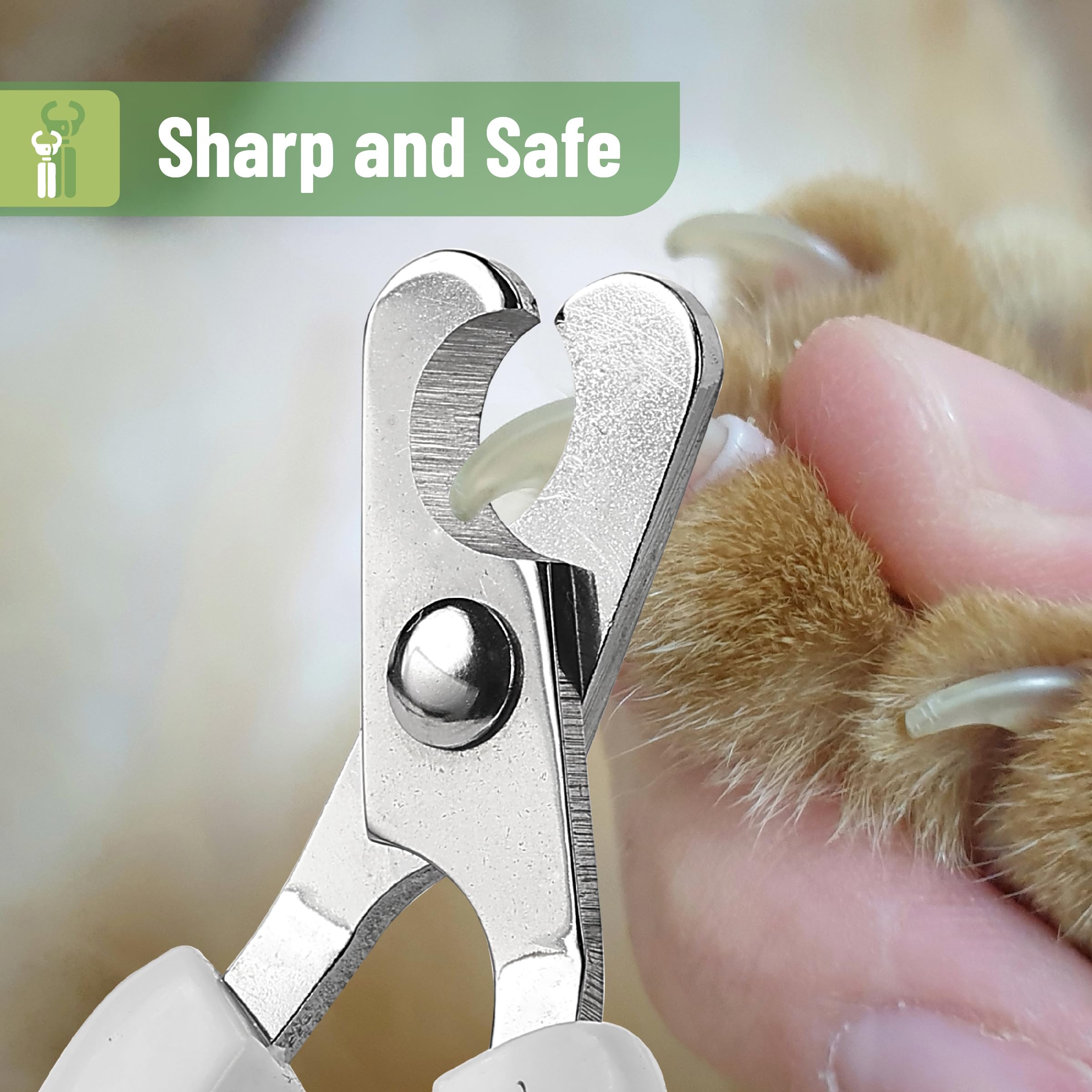 Mr. Pen- Cat Nail Clipper, Green & White Cat Nail Trimmer, Cat Nail Clippers, Cat Claw Clippers, Cat Clippers For Nails, Pet Nail Clippers, Kitten Nail Clipper, Small Dog Nail Clipper Cat Claw Trimmer