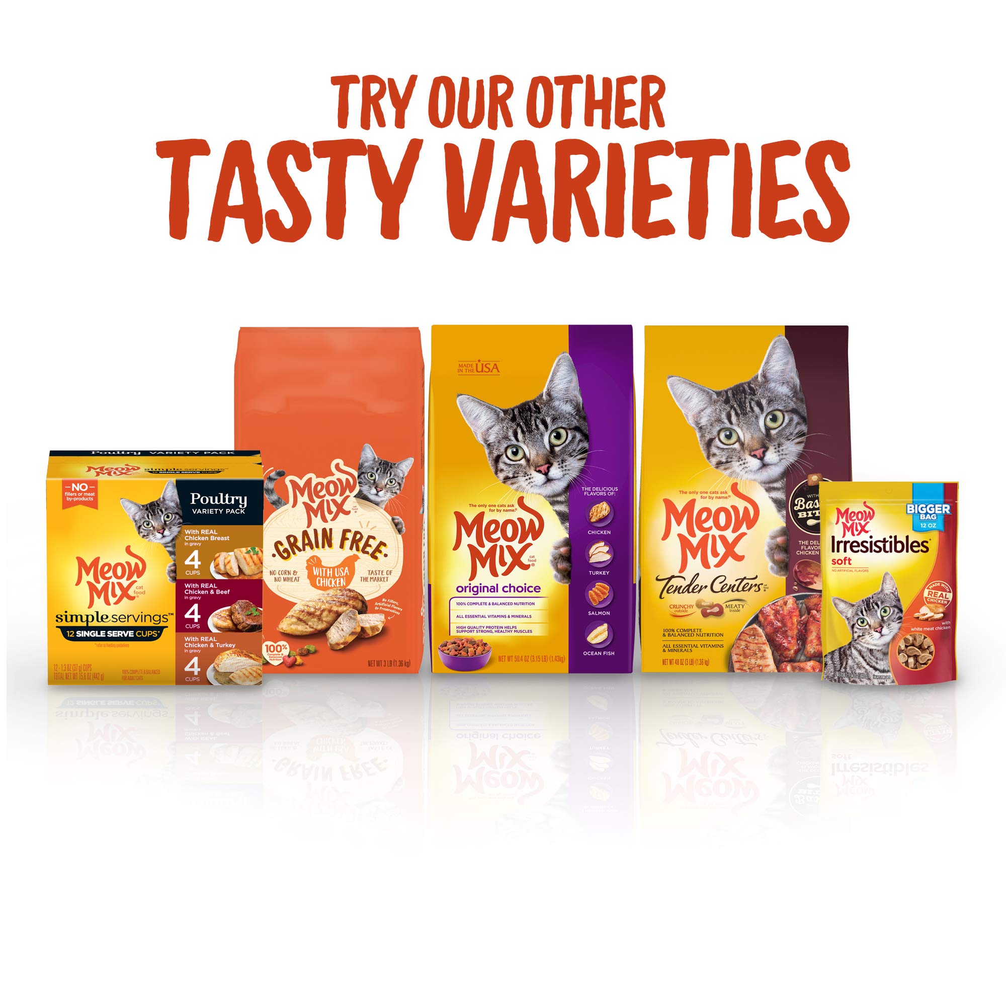 Meow Mix Tender Centers Basted Bites Dry Cat Food, Beef & Salmon Flavors, 13.5 Pound Bag