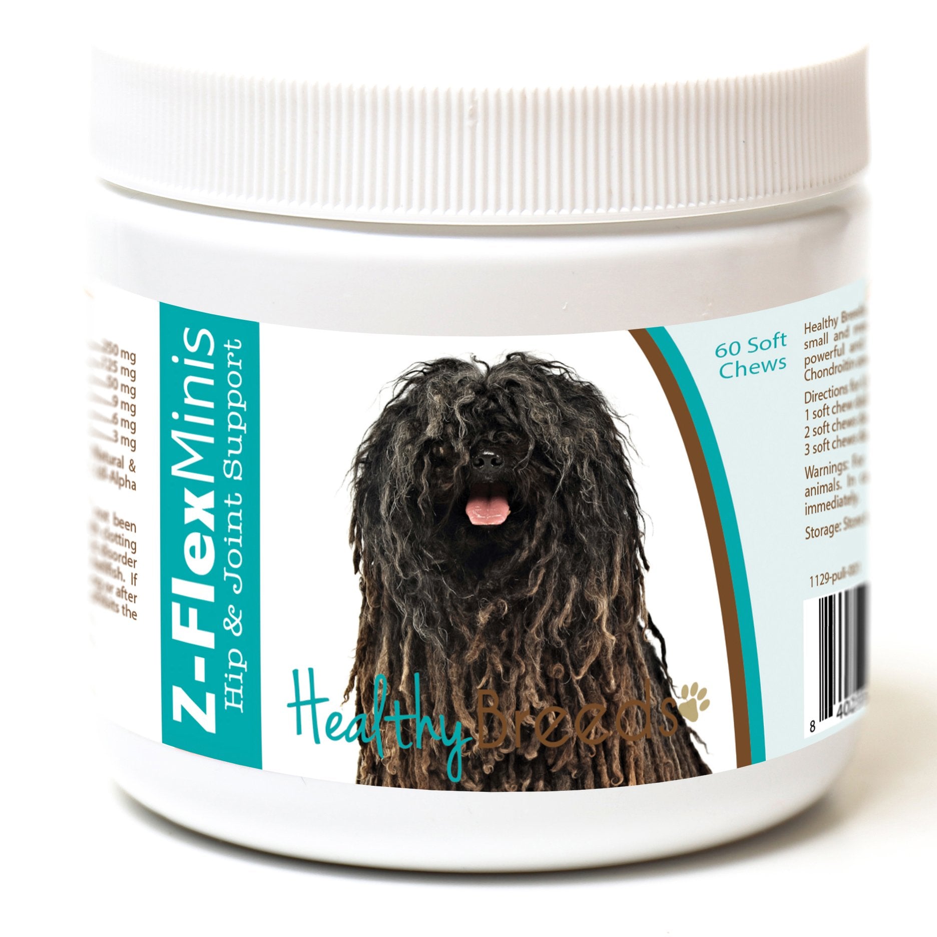 Healthy Breeds Pulik Z-Flex Minis Hip and Joint Support Soft Chews 60 Count