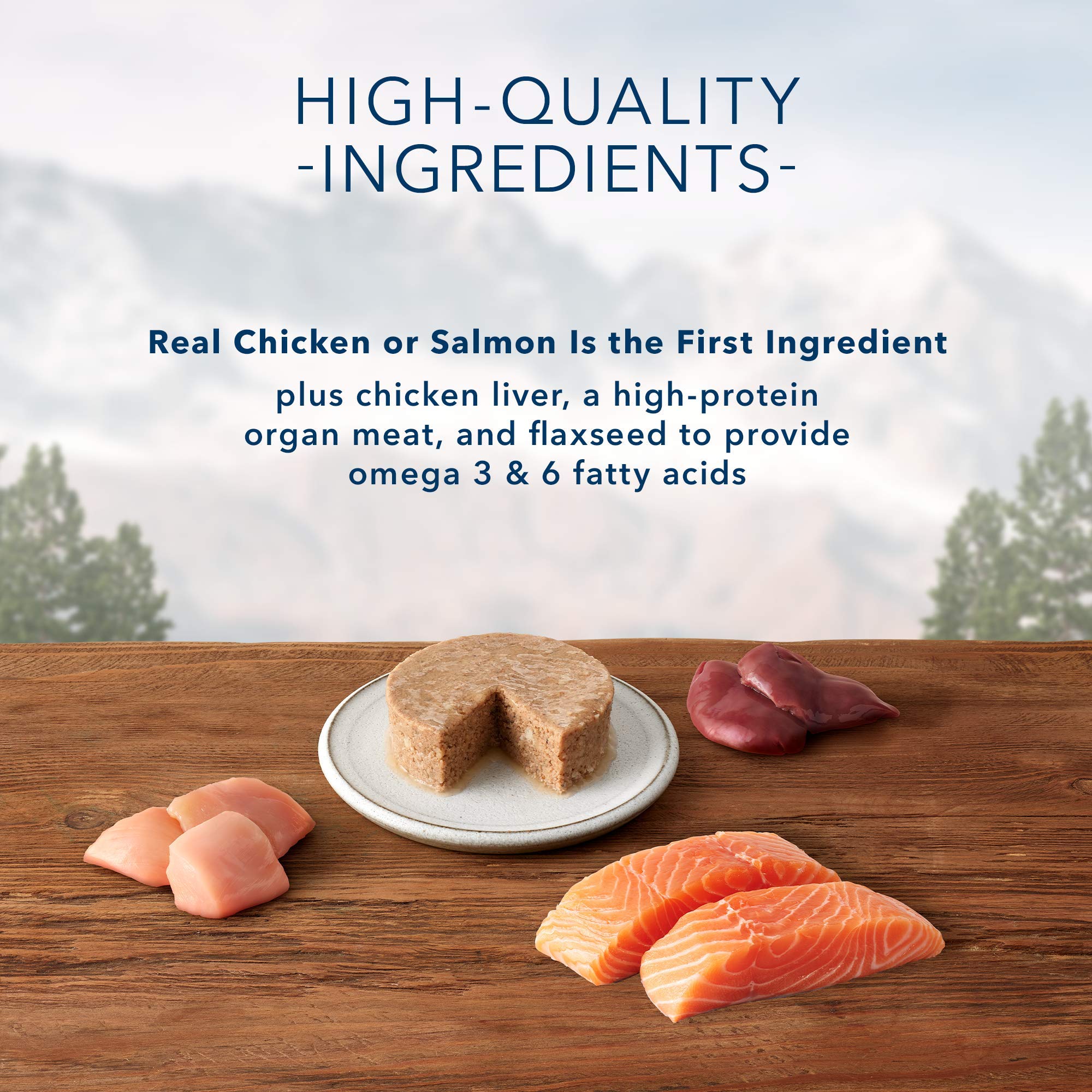 Blue Buffalo Wilderness High Protein Grain Free, Natural Kitten Pate Wet Cat Food Variety Pack, Chicken, Salmon, 3-oz Can, 24 Co
