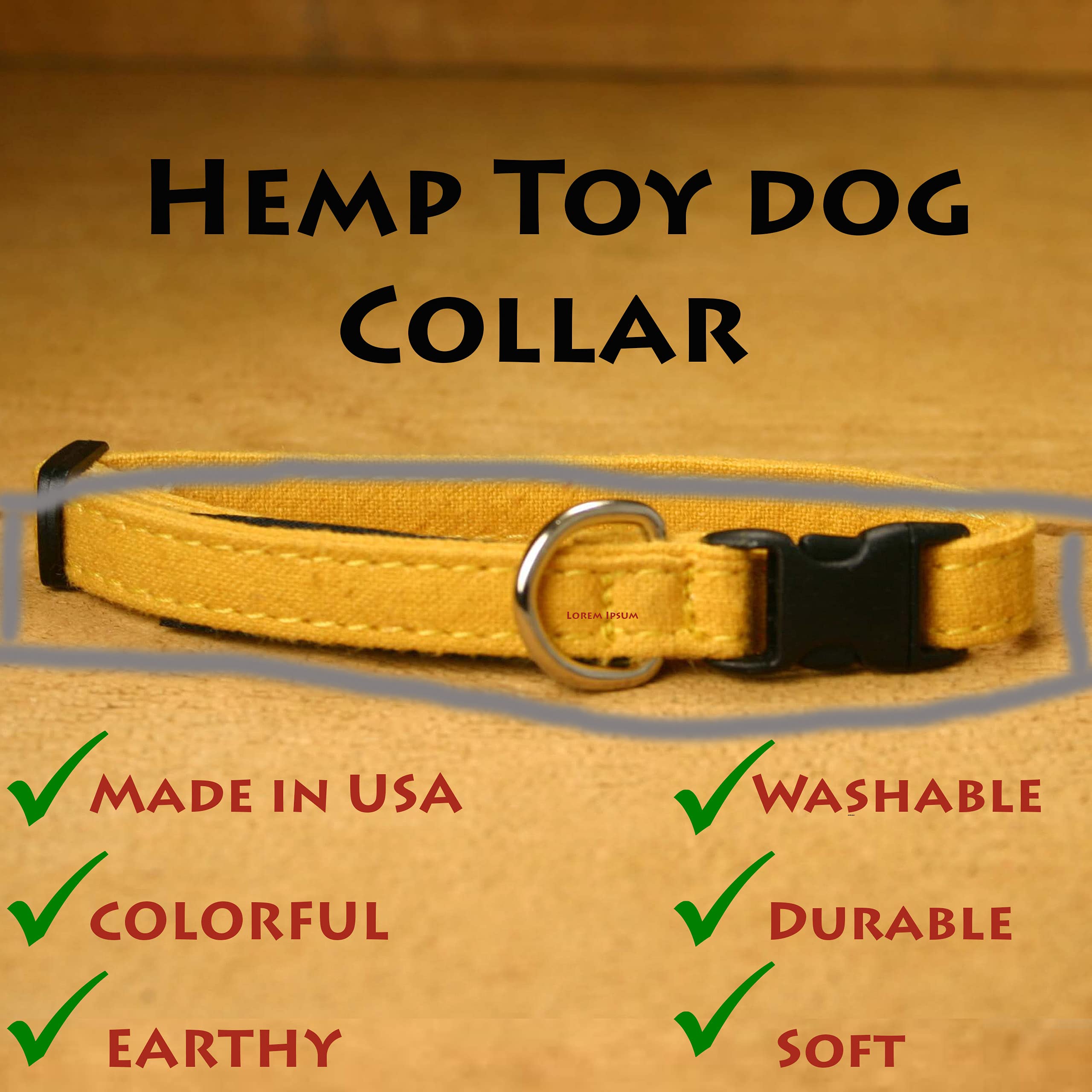 Toy Dog Collars (Marigold)