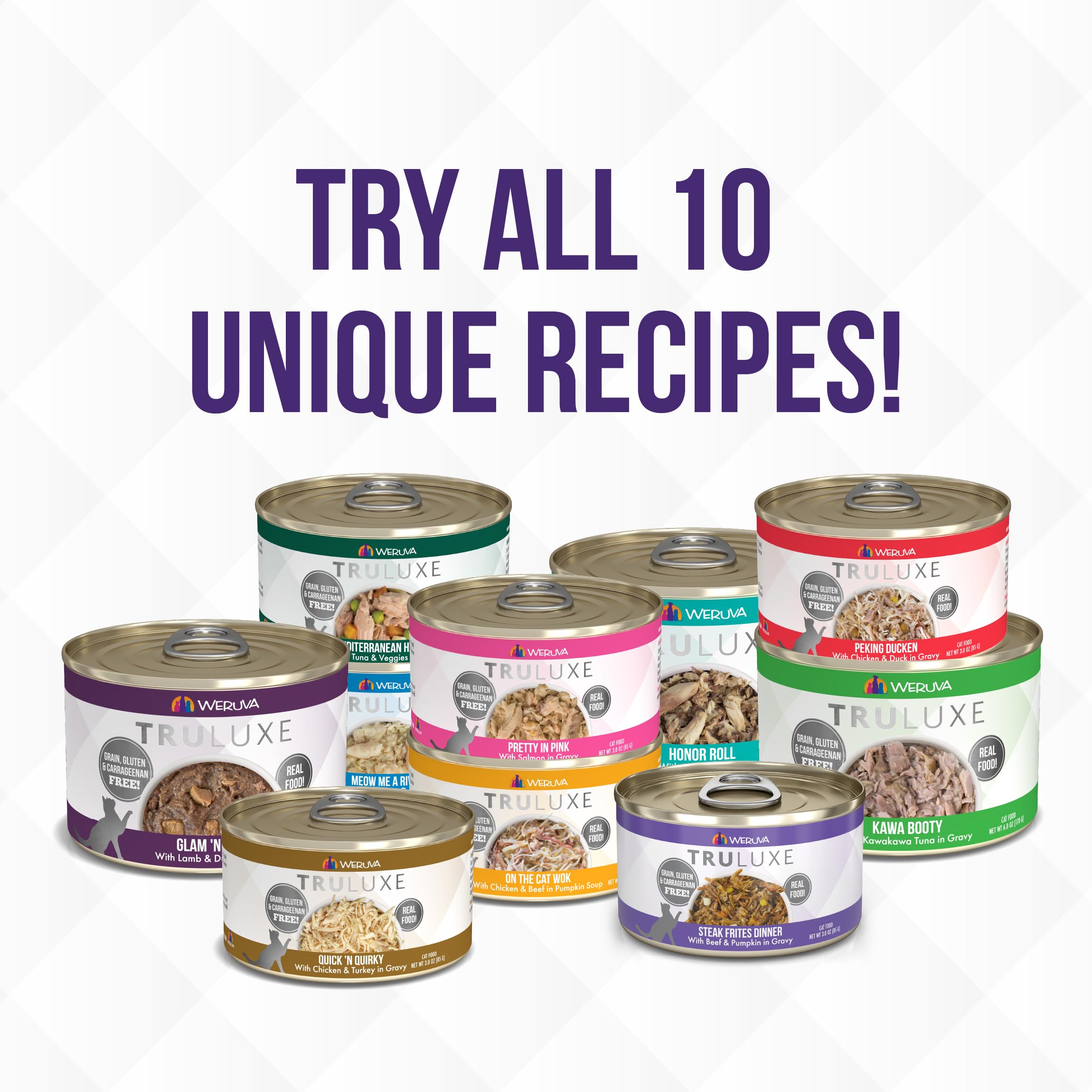 Weruva TruLuxe Cat Food, Honor Roll with Wild-Caught Saba in Gravy, 6oz Can (Pack of 24)