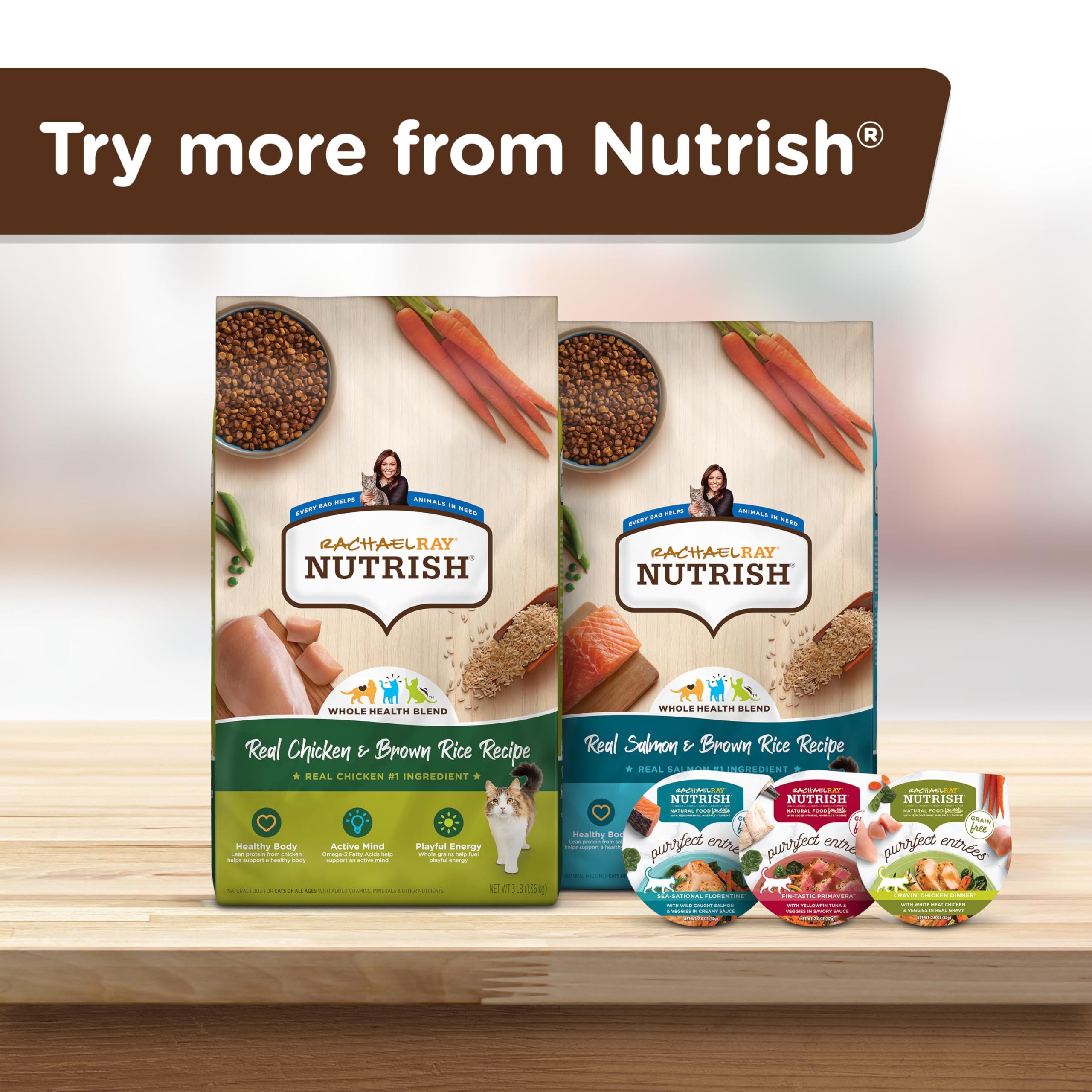 Rachael Ray Nutrish Premium Natural Dry Cat Food, Real Chicken & Brown Rice Recipe, 14 Pounds (Packaging May Vary)