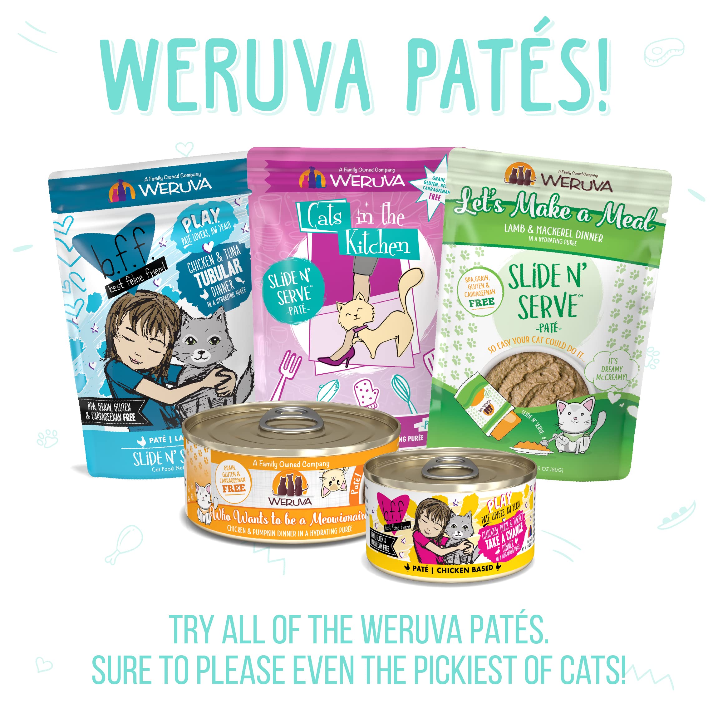 Weruva Wet Cat Food, Meows n Holler PurrAmid with Chicken and Shrimp Pate, 3oz Can, Pack of 12