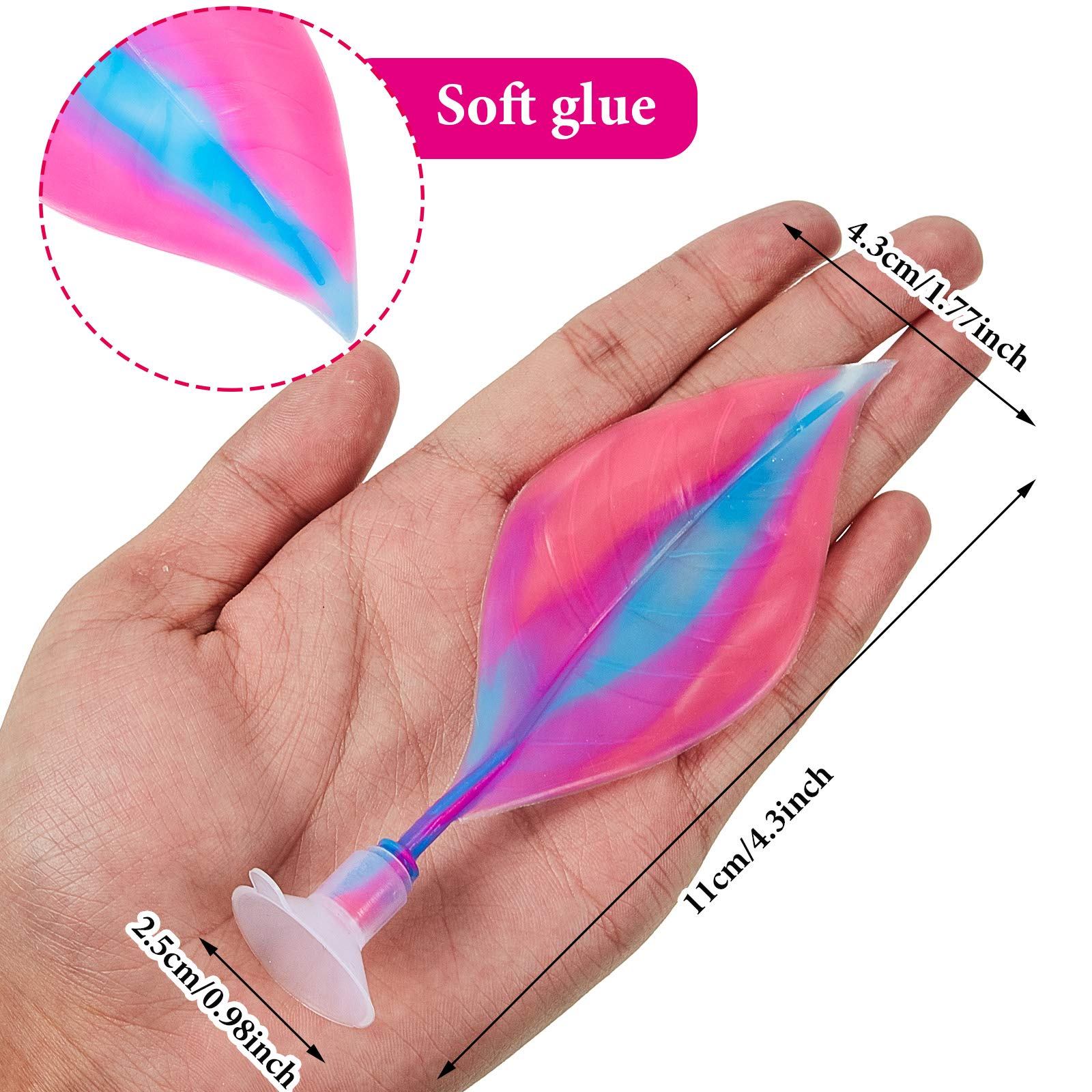 Willbond 2 Pieces Silicone Betta Bed Leaf Hammock For Betta Fish, Betta Fish Bed, Practical Resting Spot, No Bpa, Comfortable An