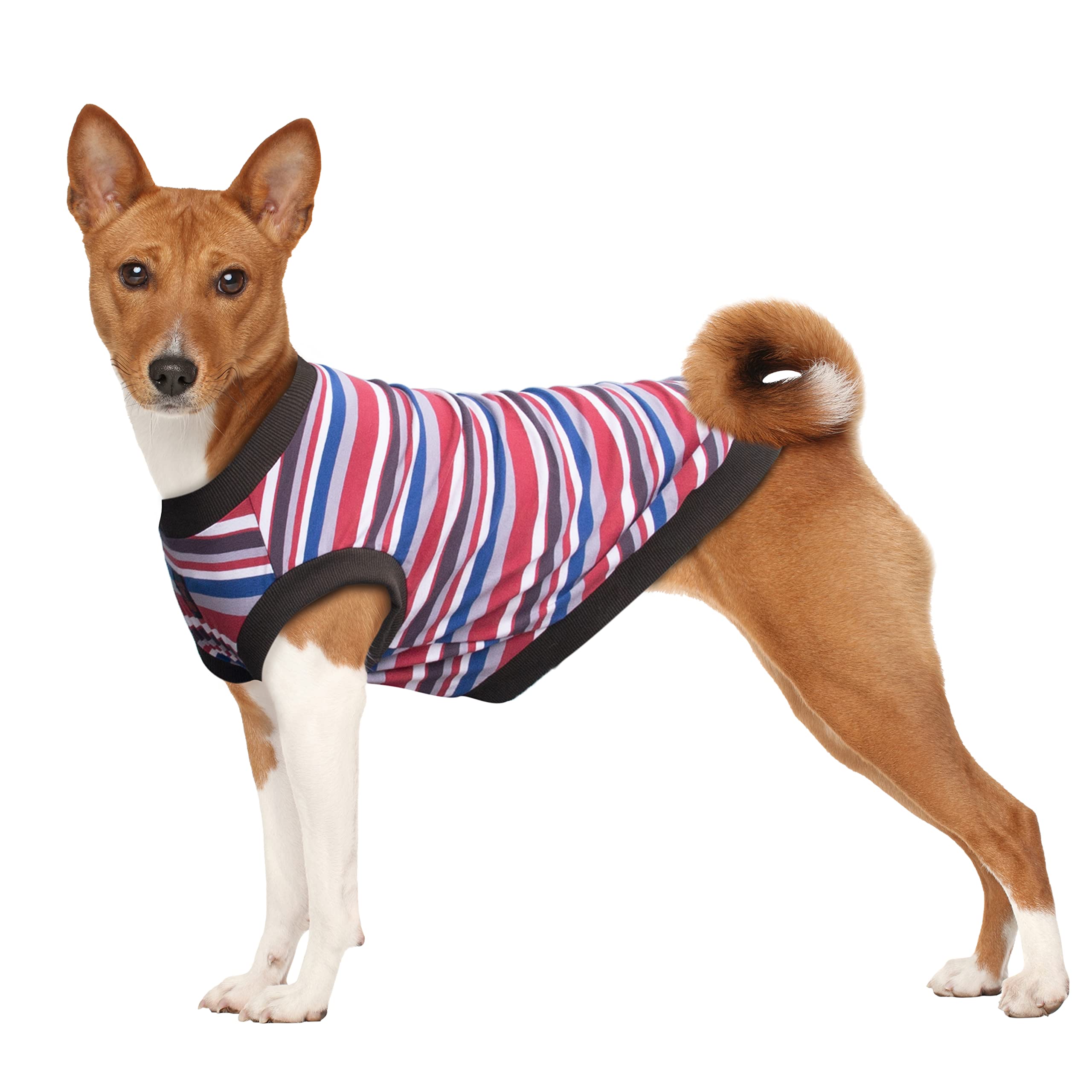 Arunners Extra Large Dog T Shirts Clothes Sleeveless Tank Top Vest For Labrador Rottweiler Great Dane, Red, Large