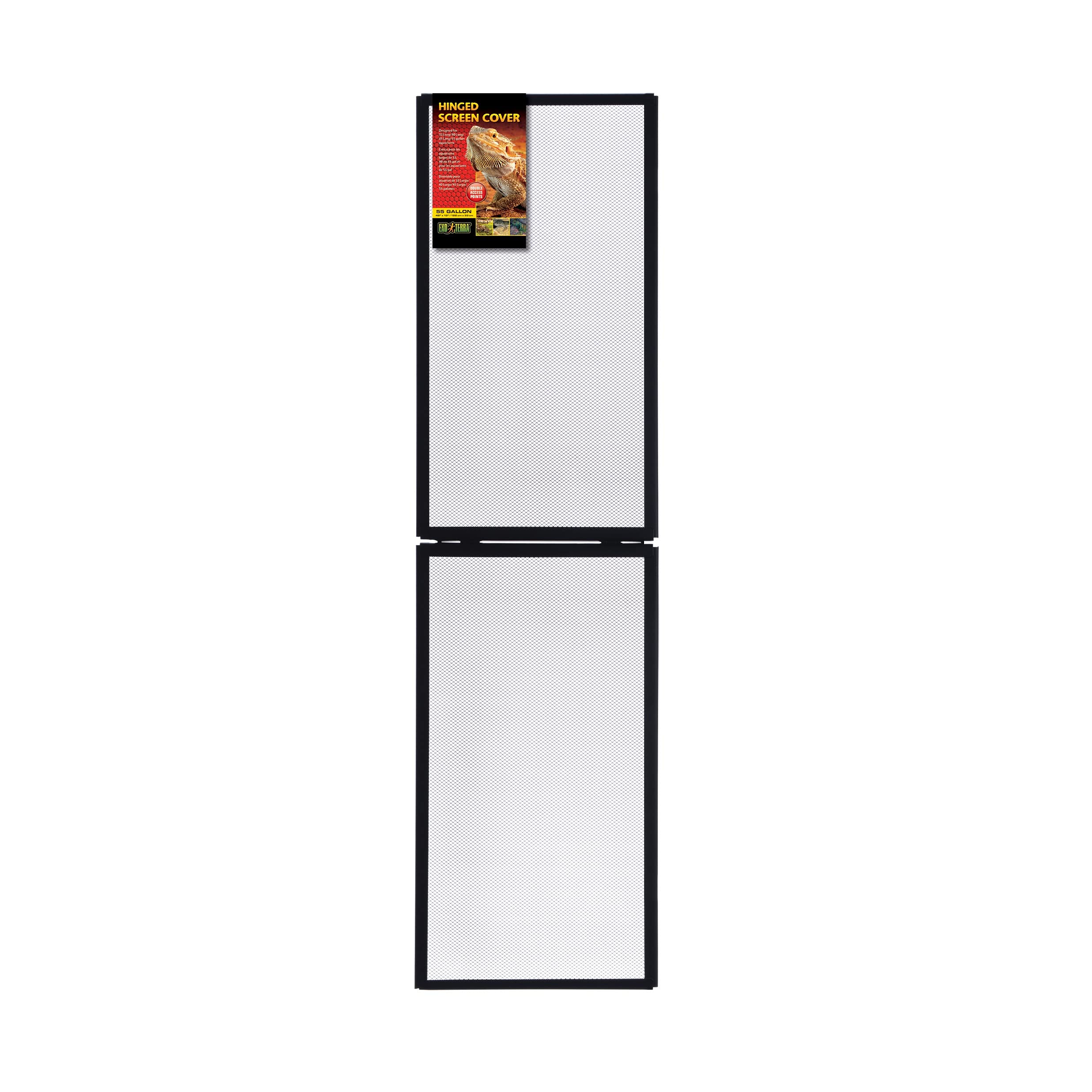 Exo Terra Screen Cover For Hinged Door, 55-Gallon, Small