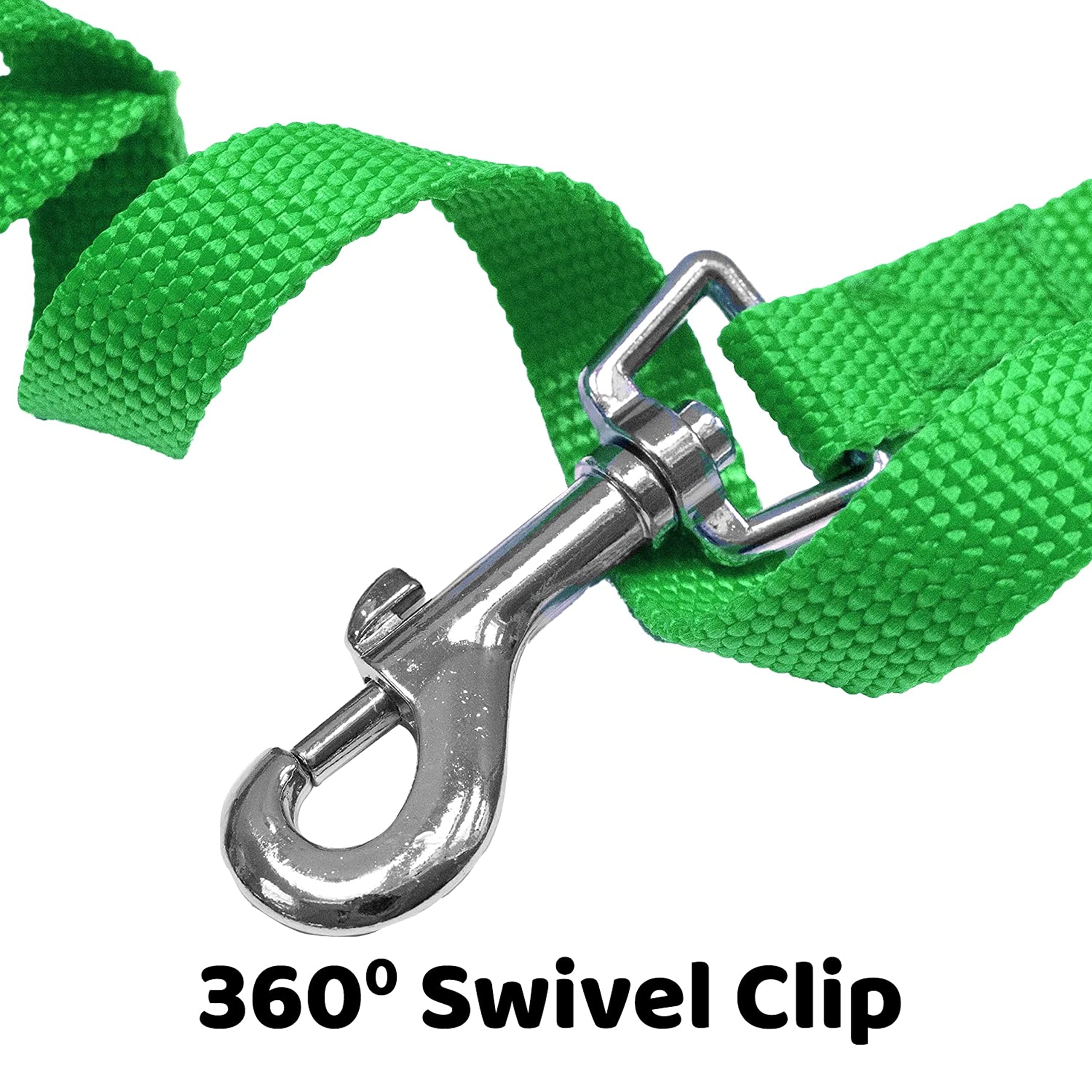 Long Dog Puppy Obedience Recall Training Agility Lead, Leash - GREEN, 15 Foot - by, Downtown Pet Supply