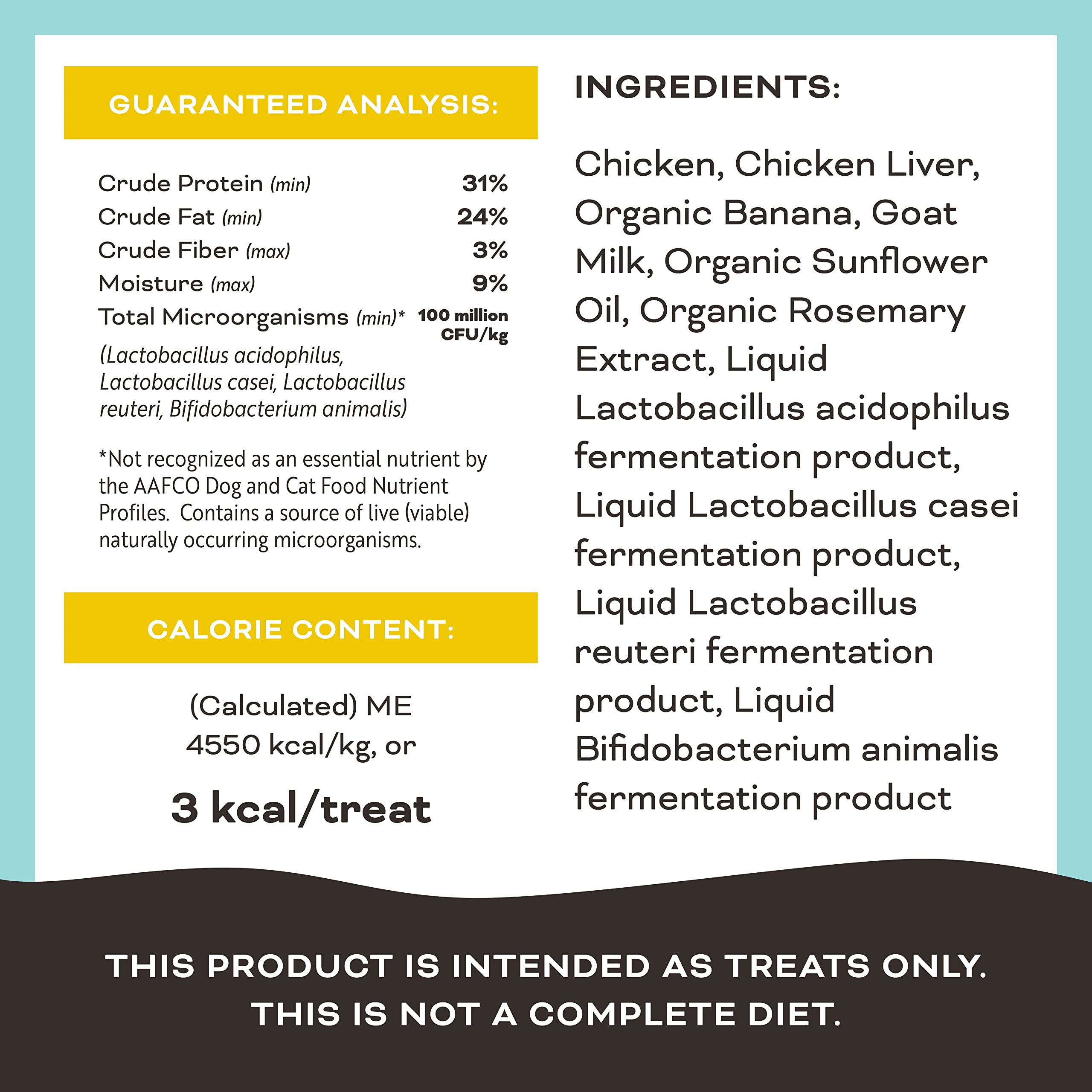 PRIMAL PET FOODS Chicken & Banana Dog Treats with Goat Milk, 2 oz - Freeze Dried Training Treats for Dogs